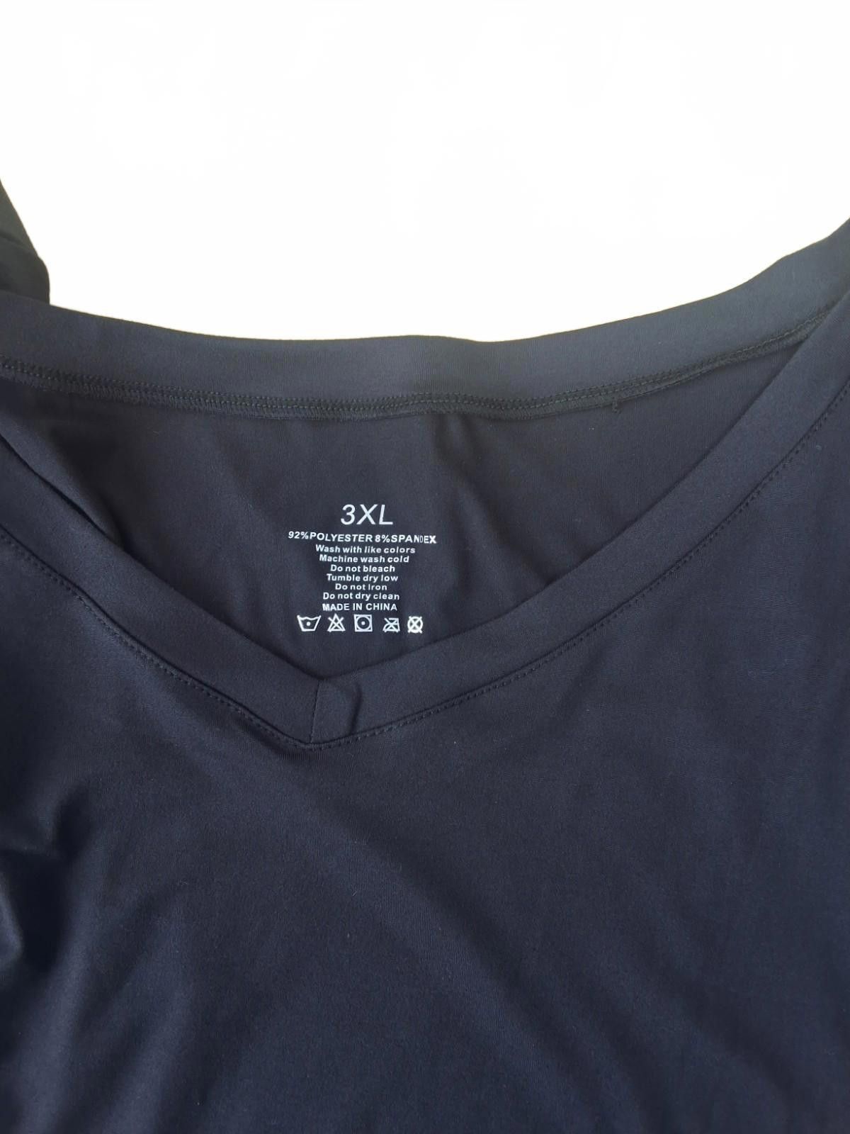 The Unbranded Brand Women's V-Neck Short Sleeve Top - Plus Size 3XL Size 3XL / US 20-22 - 3 Thumbnail