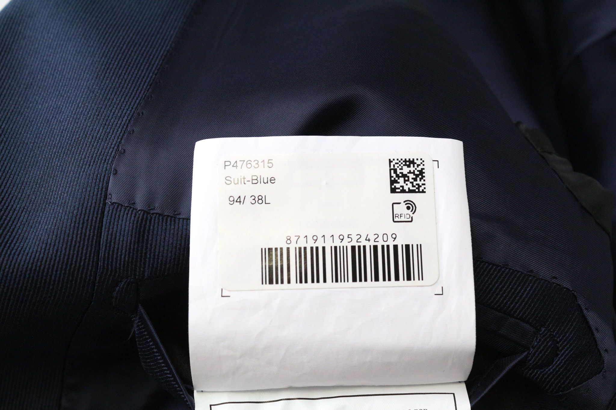 Suitsupply HAVANA TUX UK38L Blue Wool S110s Suit 74760 Size 38L - 11 Thumbnail