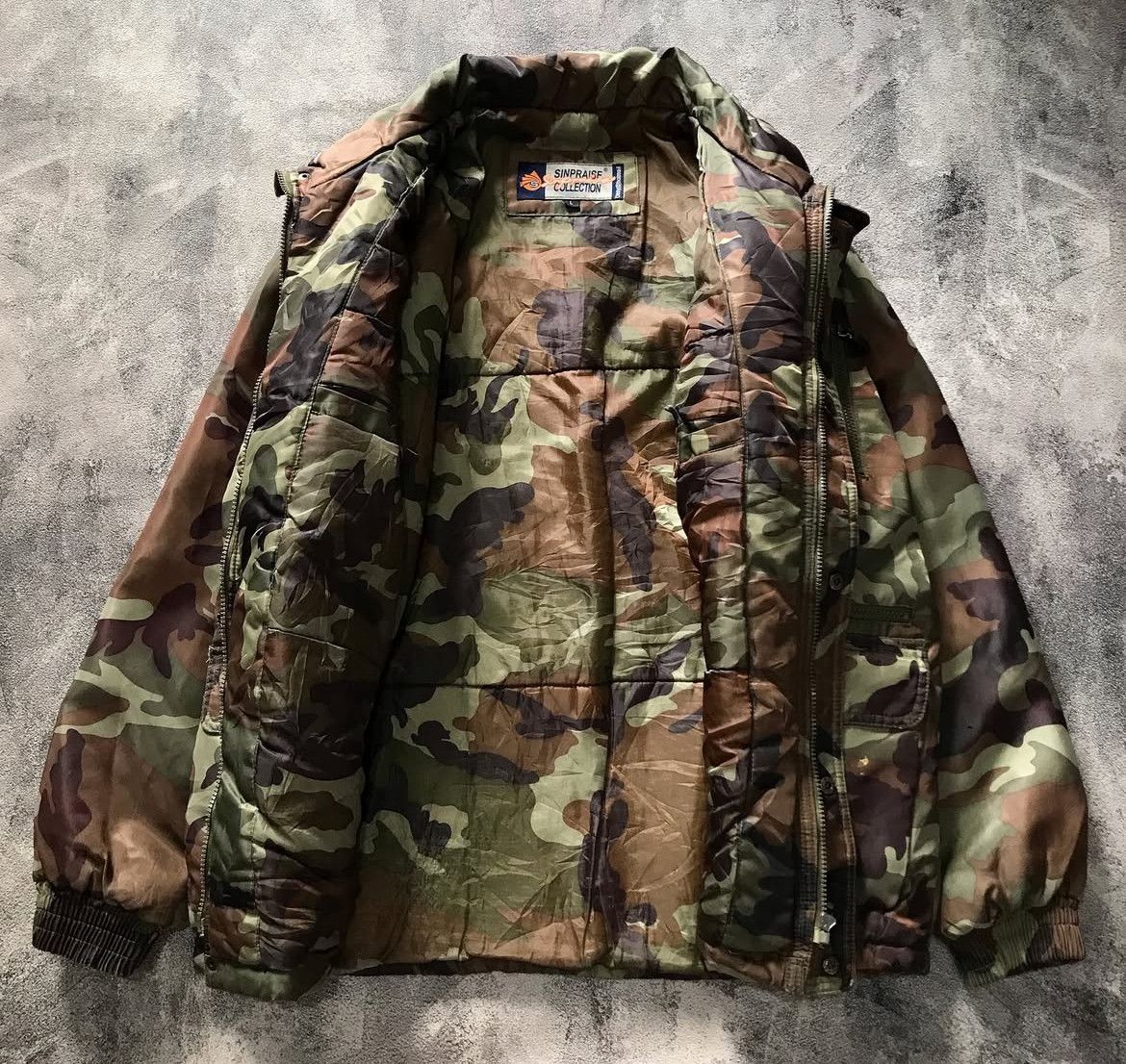 Japanese Brand 2000s Sin Army Tactical Cargo Camo Military Jacket y2k Lgb Size US XL / EU 56 / 4 - 4 Thumbnail