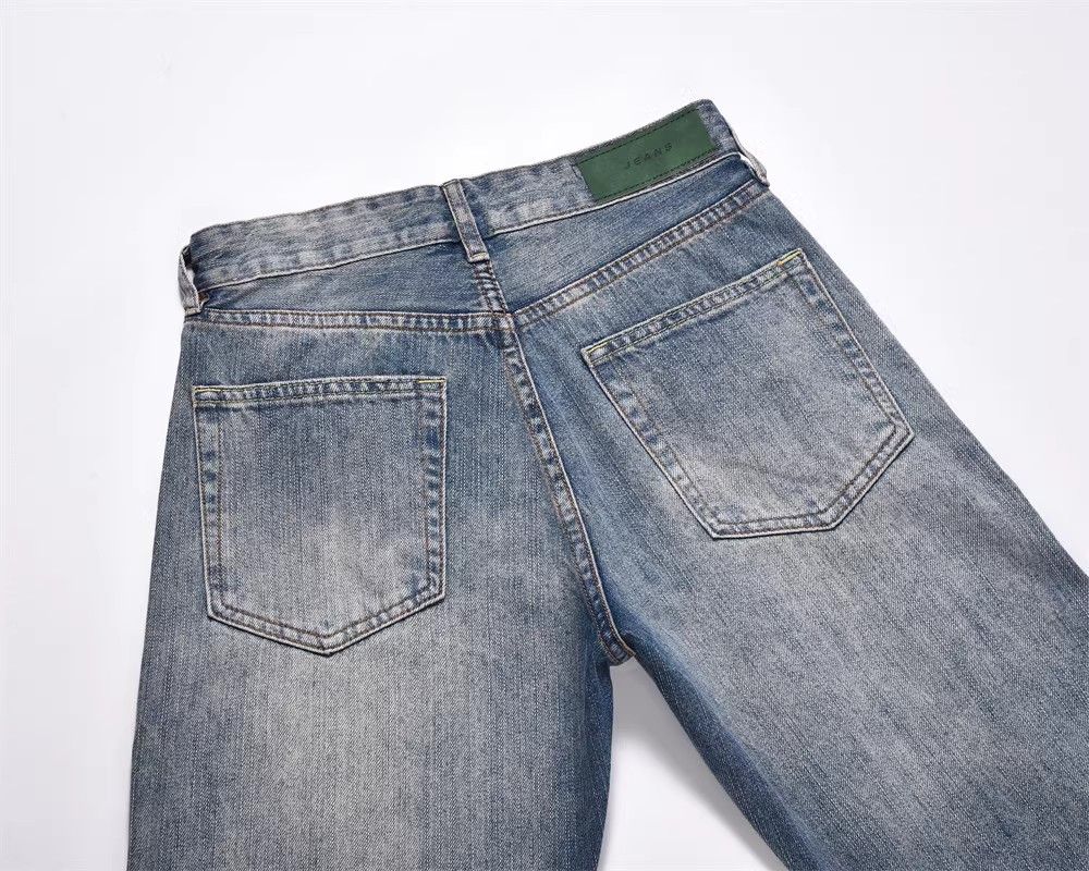 Japanese Brand × Jean Washed loose distressed casual straight-leg ripped jeans Size US 32 / EU 48 - 5 Thumbnail