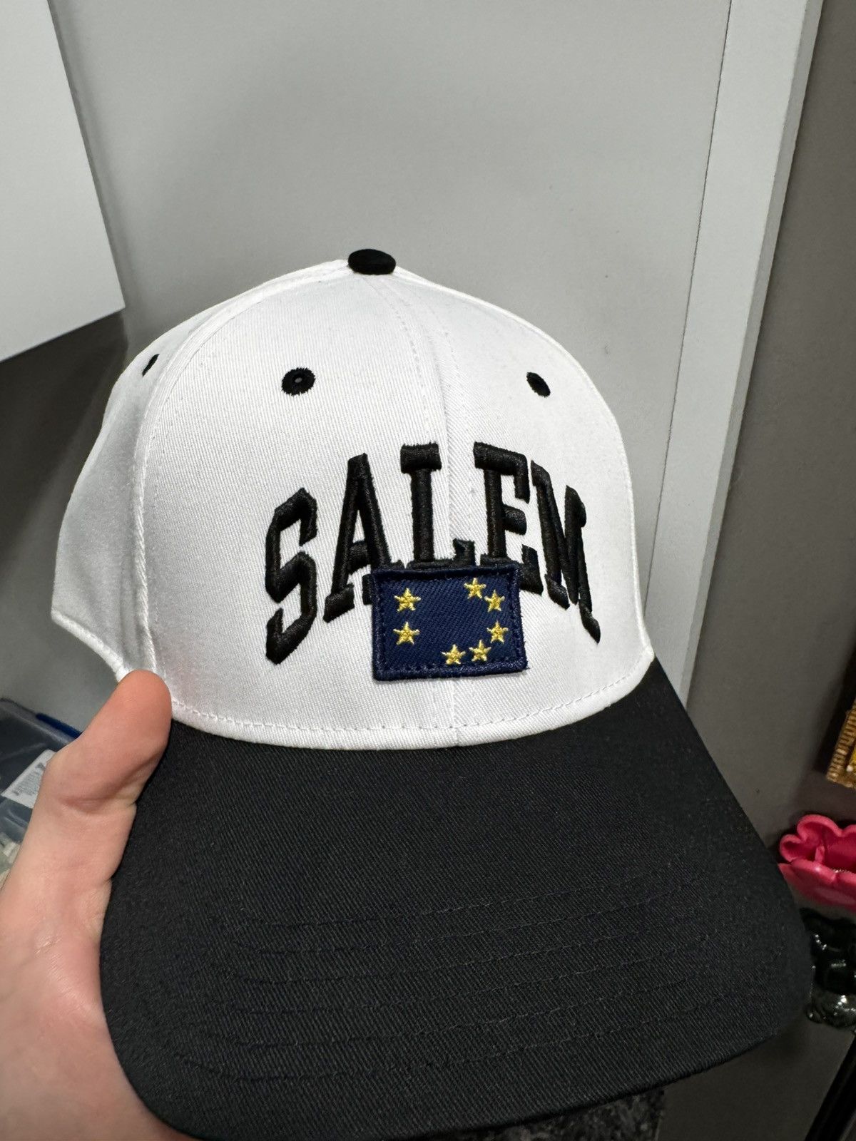 S4LEM SALEM FLAG HAT (WHITE) Size ONE SIZE - 3 Thumbnail