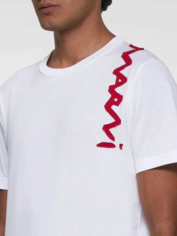 Marni o1w1db11125 T-Shirt in White Size US M / EU 48-50 / 2 - 3 Thumbnail