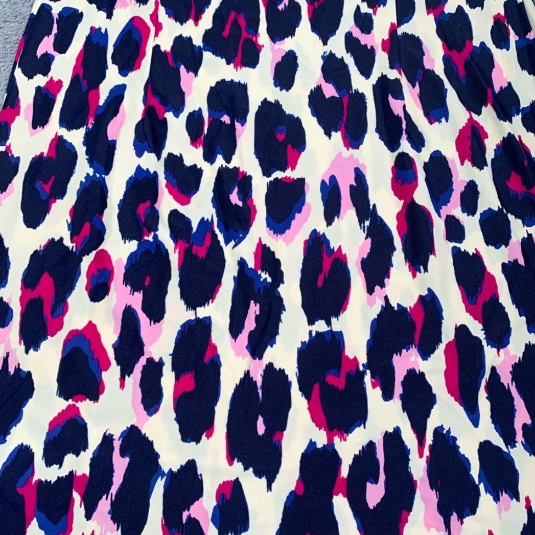 Pinko Jude Connally Dress Pink and Purple Leopard Print Size S / US 4 / IT 40 - 7 Thumbnail