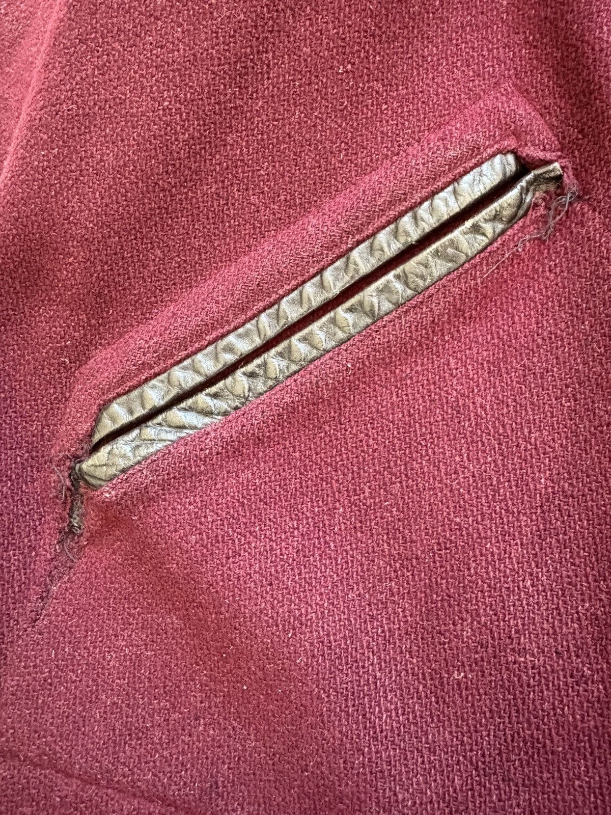 Vintage Vintage 1960’s Distressed High School Varsity Jacket Red L Size US L / EU 52-54 / 3 - 10 Thumbnail