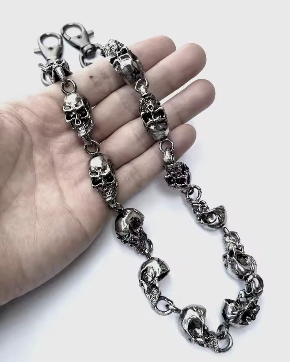 Vintage Skull Keychain Wallet Chain Size ONE SIZE - 6 Thumbnail