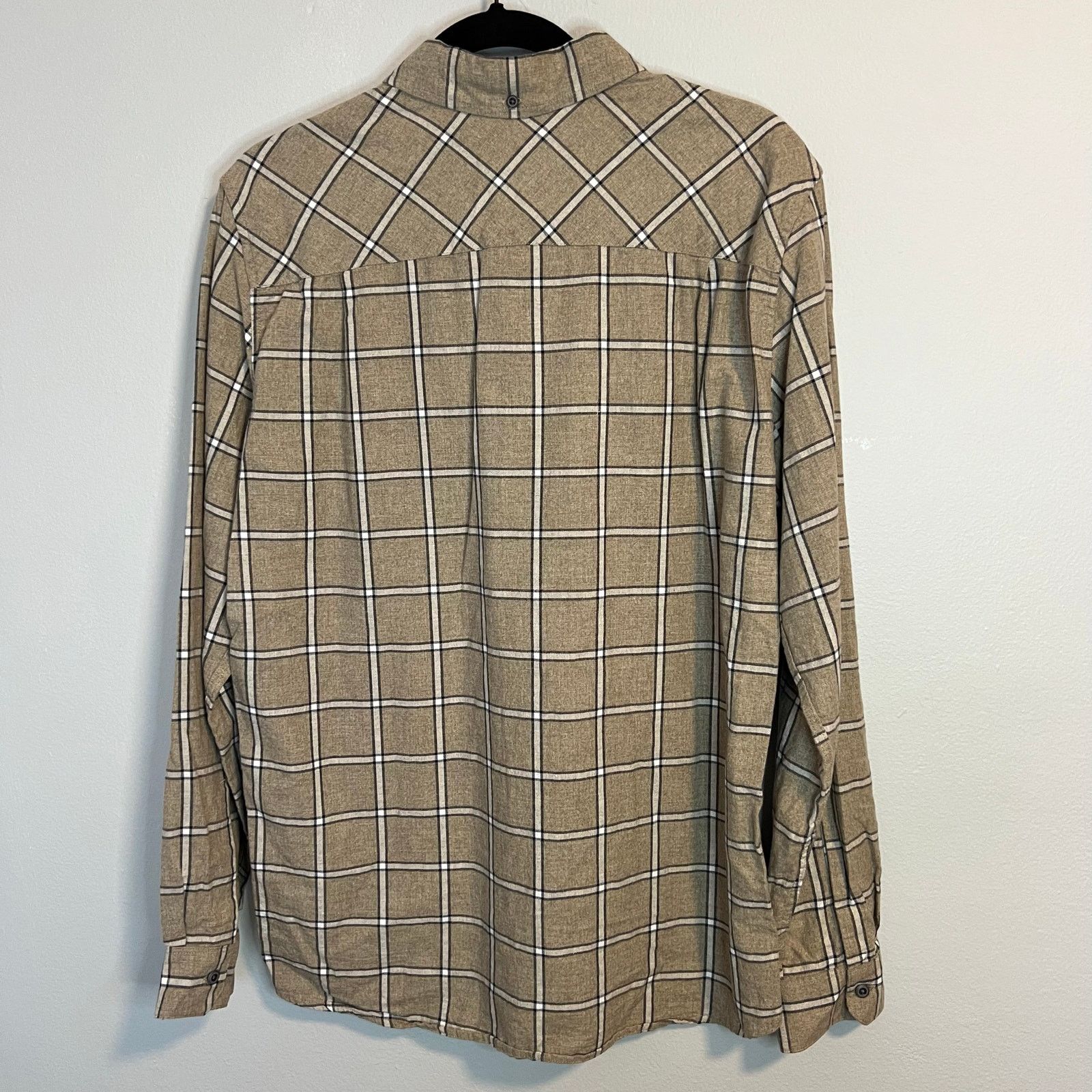 Hurley Hurley Plaid Tan Flannel Button Up Casual Shirt Mens Size M Size US M / EU 48-50 / 2 - 2 Thumbnail