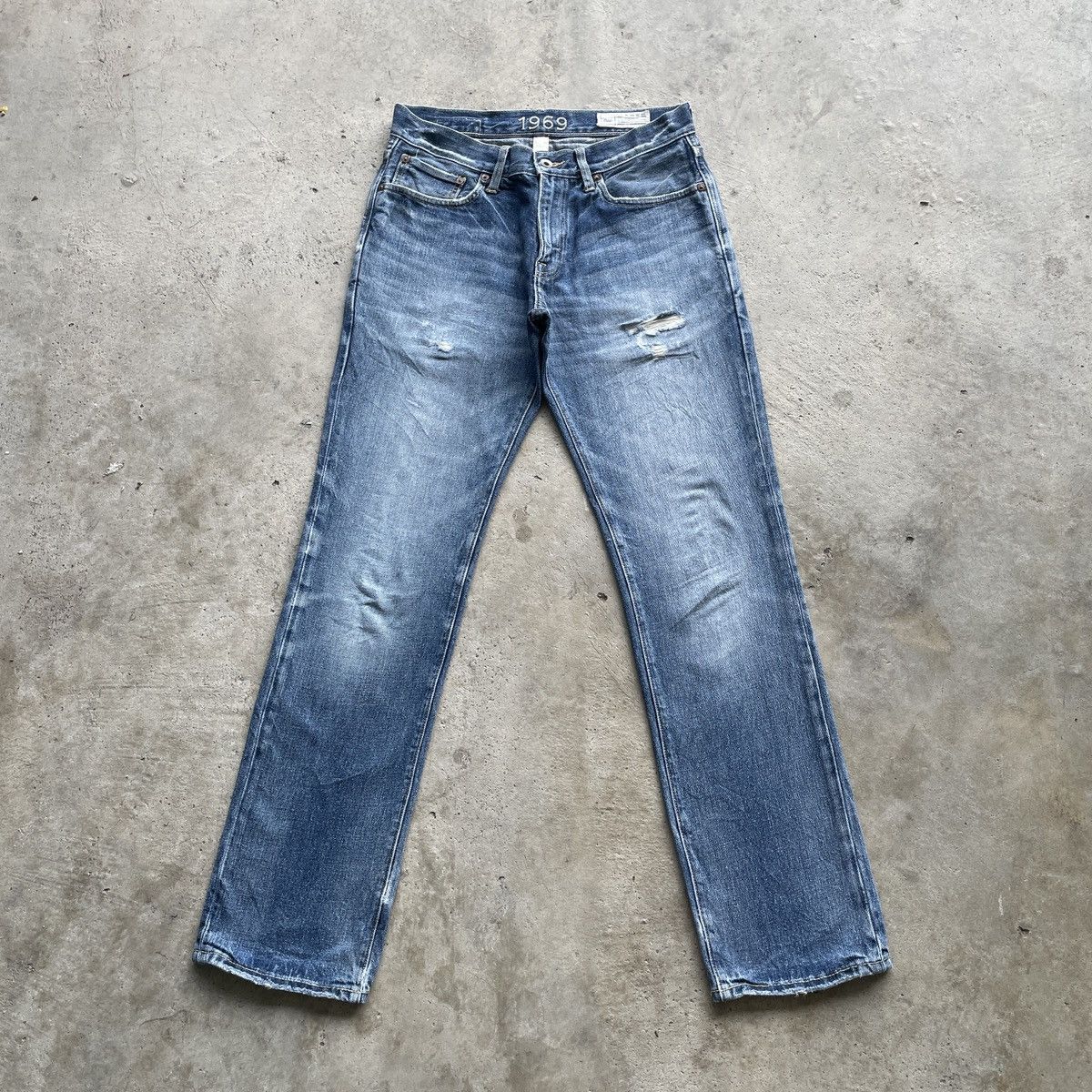 Gap Vintage Gap Faded Jeans SlimFit Distressed Denim Pants W30 Size US 30 / EU 46 - 1 Thumbnail