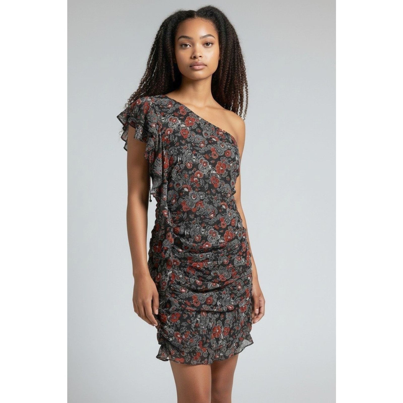 Veronica Beard NEW VERONICA BEARD Ballard Silk Floral Print Ruffle Dress 12 Size XL / US 12-14 / IT 48-50 - 1 Thumbnail