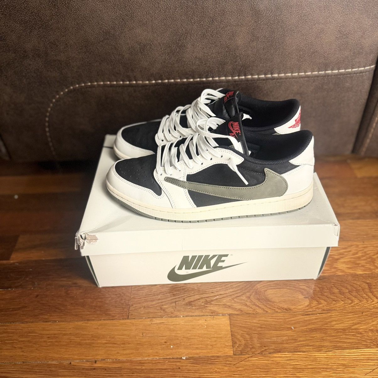 Jordan Brand × Travis Scott Travis Scott x Wmns Air Jordan 1 Retro Low Og Sp Olive Size US 10.5 / EU 43-44 - 3 Thumbnail