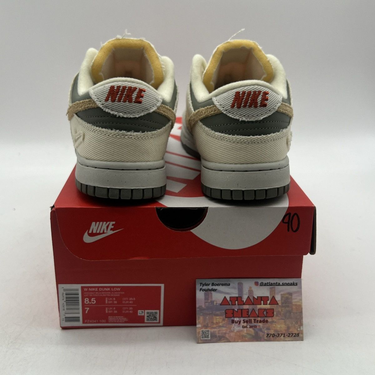 Nike Wmns dunk low light bone dark stucco Size US 8.5 / EU 41-42 - 3 Thumbnail