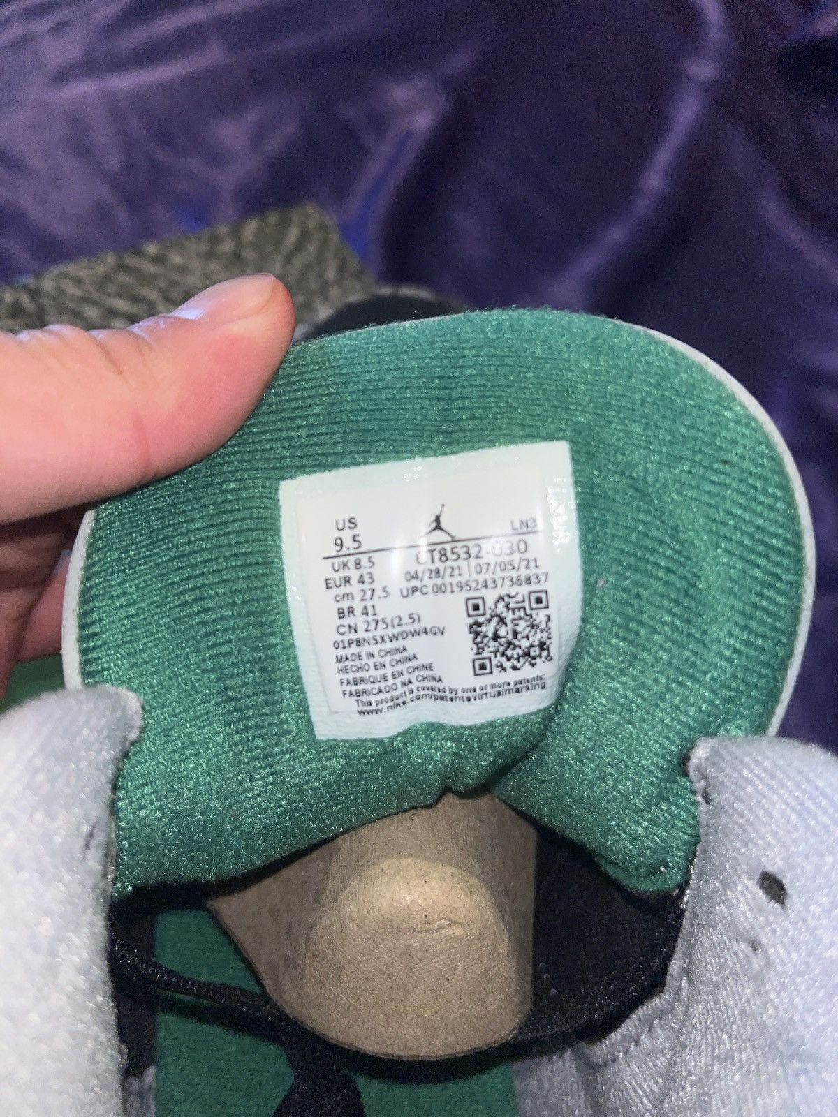 Jordan Brand × Nike Jordan 3 Pine Green Size US 9.5 / EU 42-43 - 6 Thumbnail