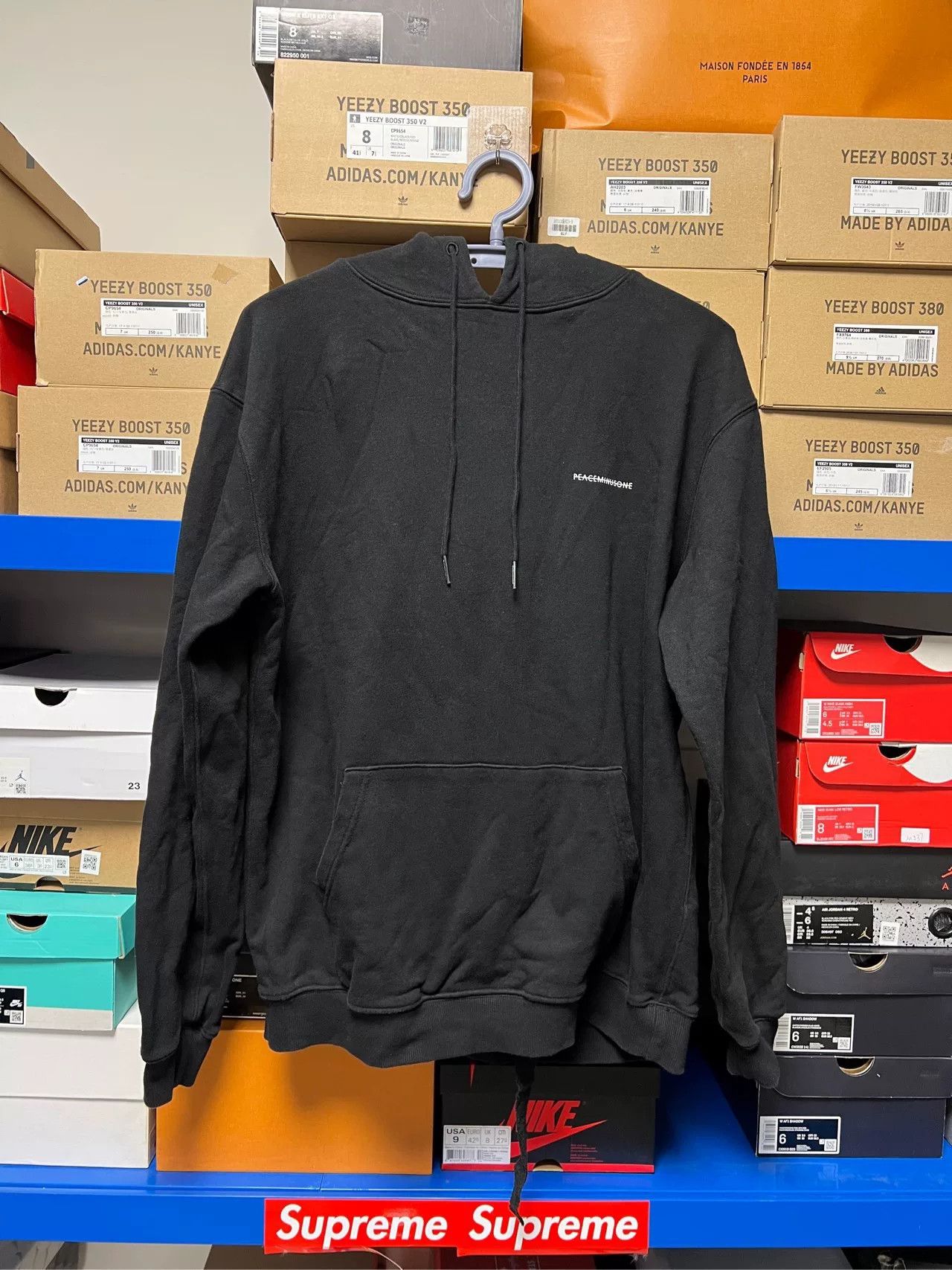 peaceminusone Peaceminusone Black Hoodie Size M Size US M / EU 48-50 / 2 - 1 Thumbnail