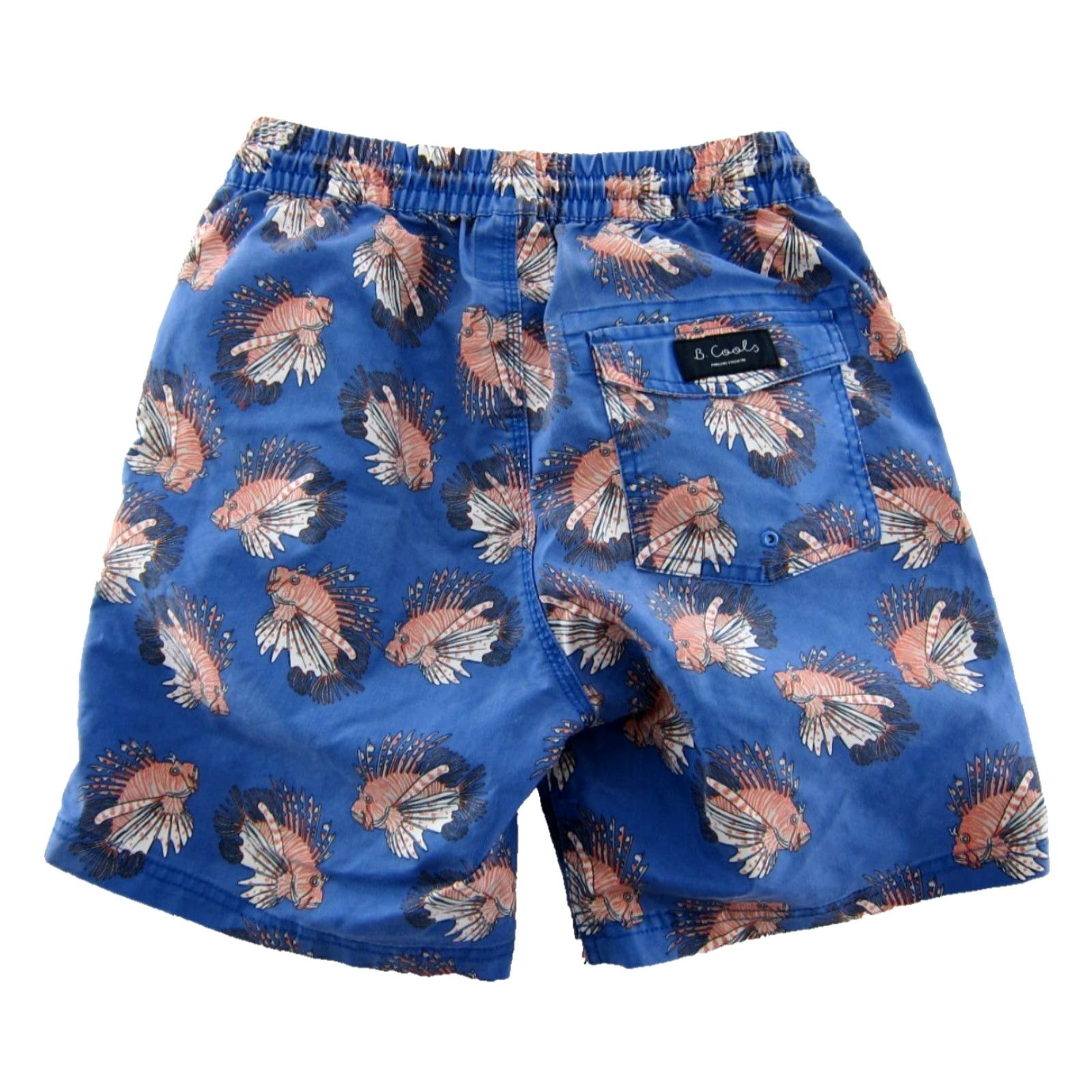 Barney Cools Barney Cools Pool Side Cotton Stretch Blue Orange Fish Swim Board Short Trunk 30 Size US 30 / EU 46 - 2 Thumbnail