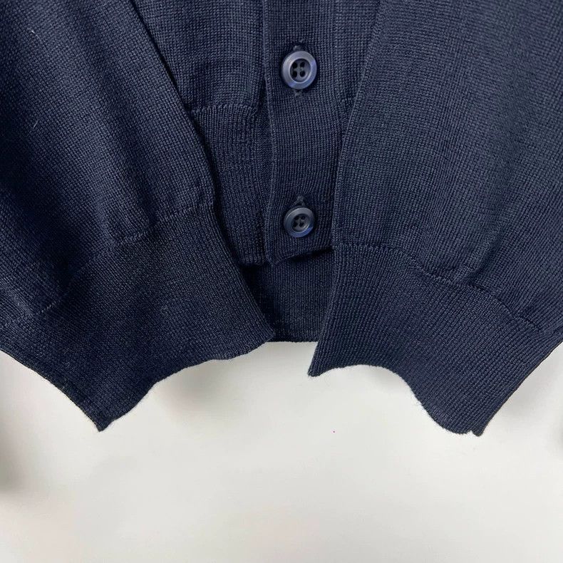 Prada Prada Dark blue V-neck knitted cardigan sweater 2501-Nextar Size US M / EU 48-50 / 2 - 7 Thumbnail