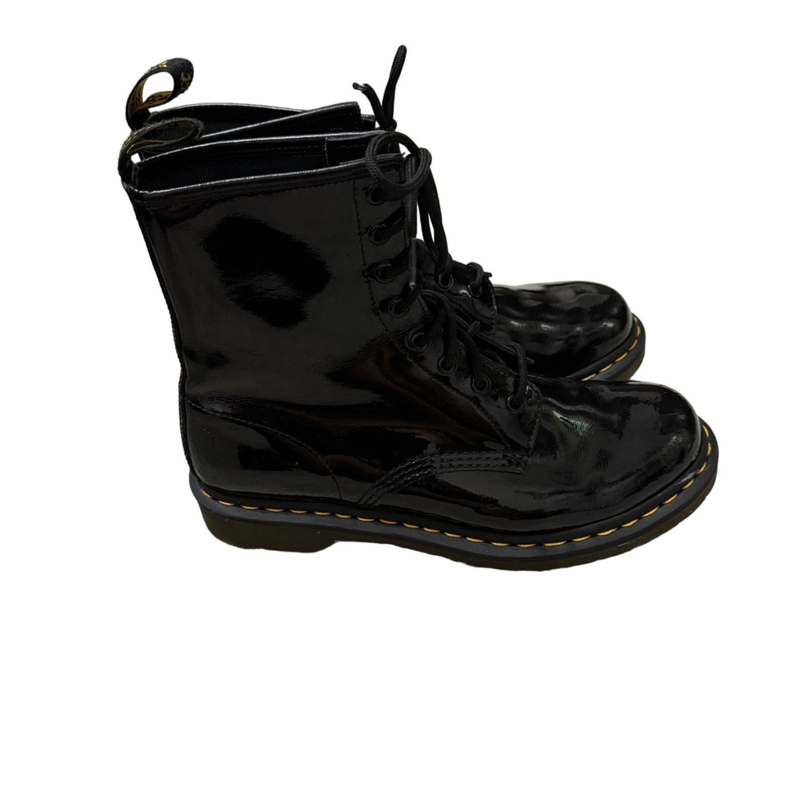 Dr. Martens Dr. Martens 1460 Patent Leather Boots in Black Size 11 Size US 11 / IT 41 - 4 Thumbnail