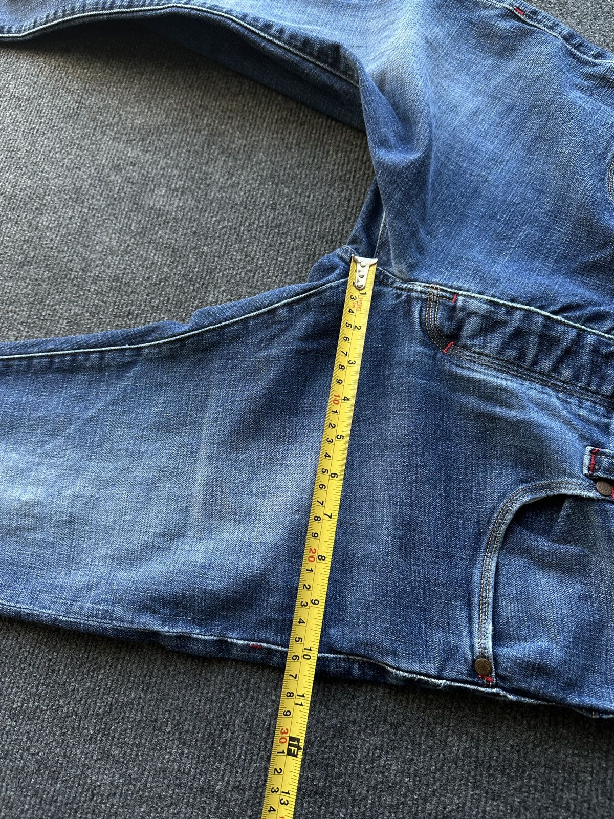 Armani 🚨Y2K WOMEN ARMANI JEANS WITH LOGO AVANT GARDE DENIM PANTS Size 30" / US 8 / IT 44 - 17 Thumbnail