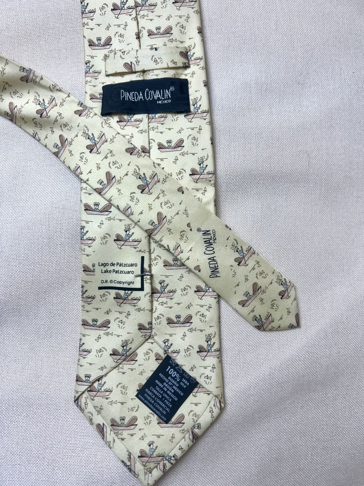 Other Pineda covalin yellow silk tie Size ONE SIZE - 6 Thumbnail