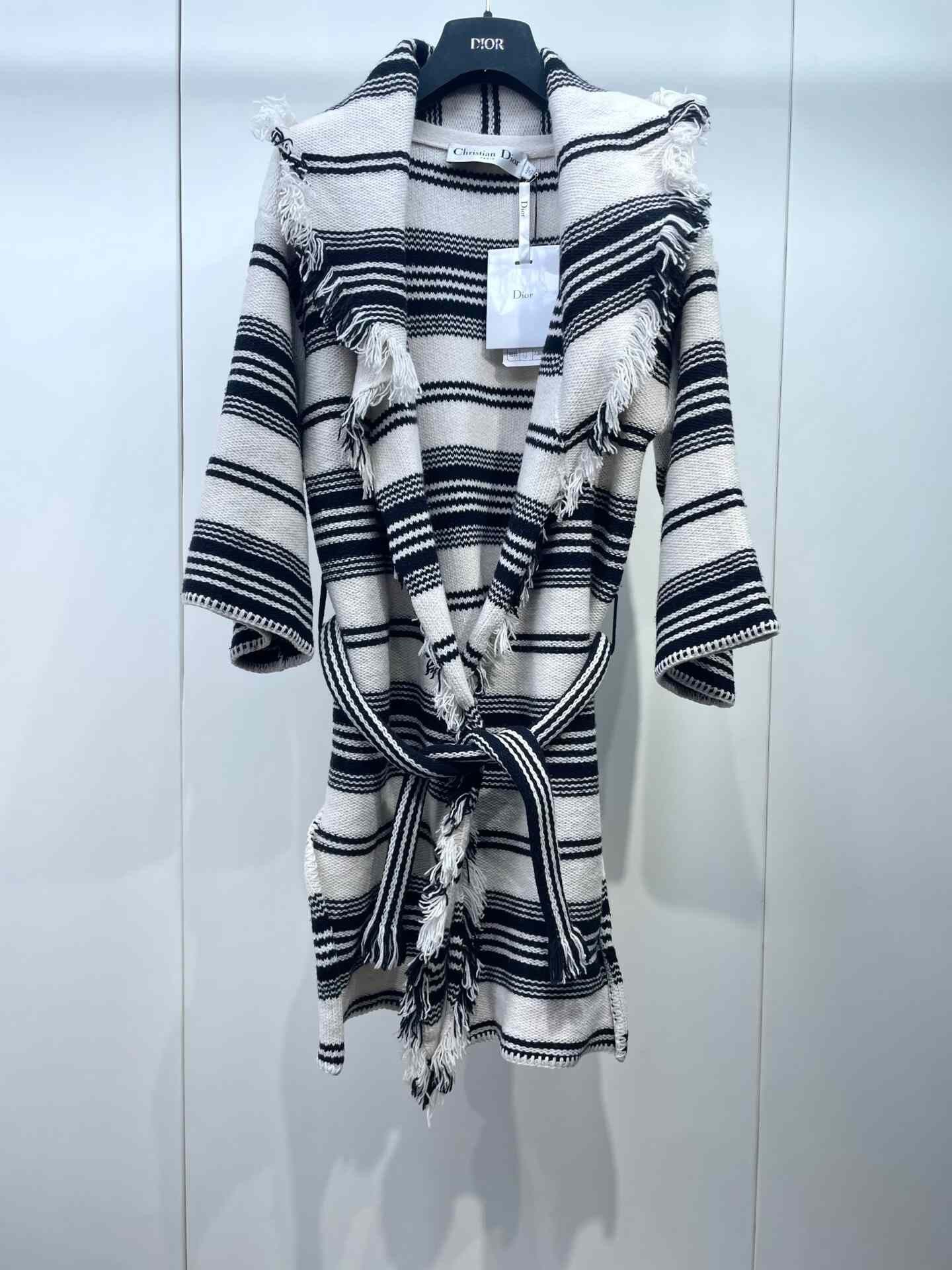 Dior Dior Color-Blocked Striped Knit Cardigan Size S / US 4 / IT 40 - 1 Thumbnail