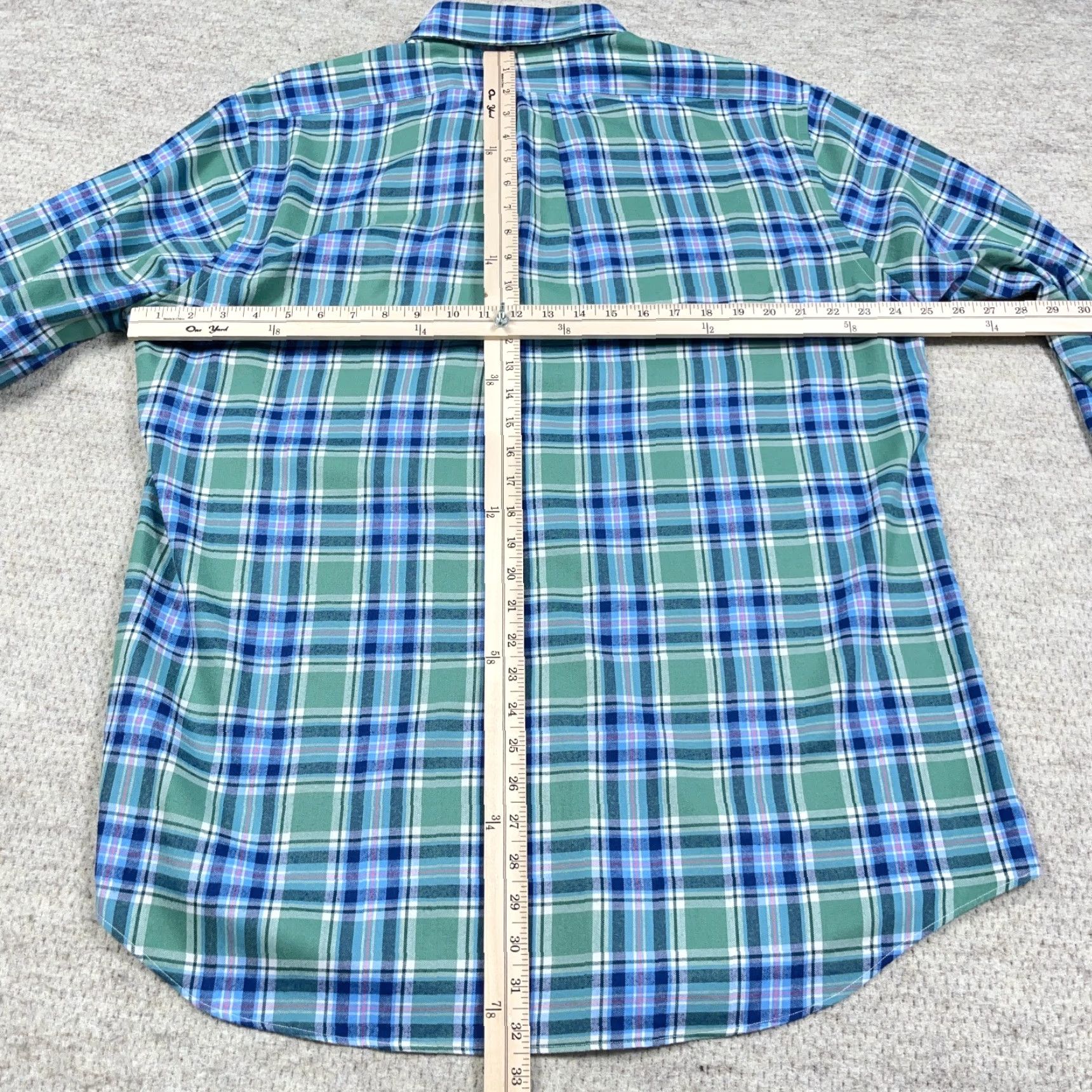 Vineyard Vines Vineyard Vines Flannel Shirt Men XL Green Blue Slim Fit Murray Performance Adult Shirt Size US XL / EU 56 / 4 - 4 Thumbnail