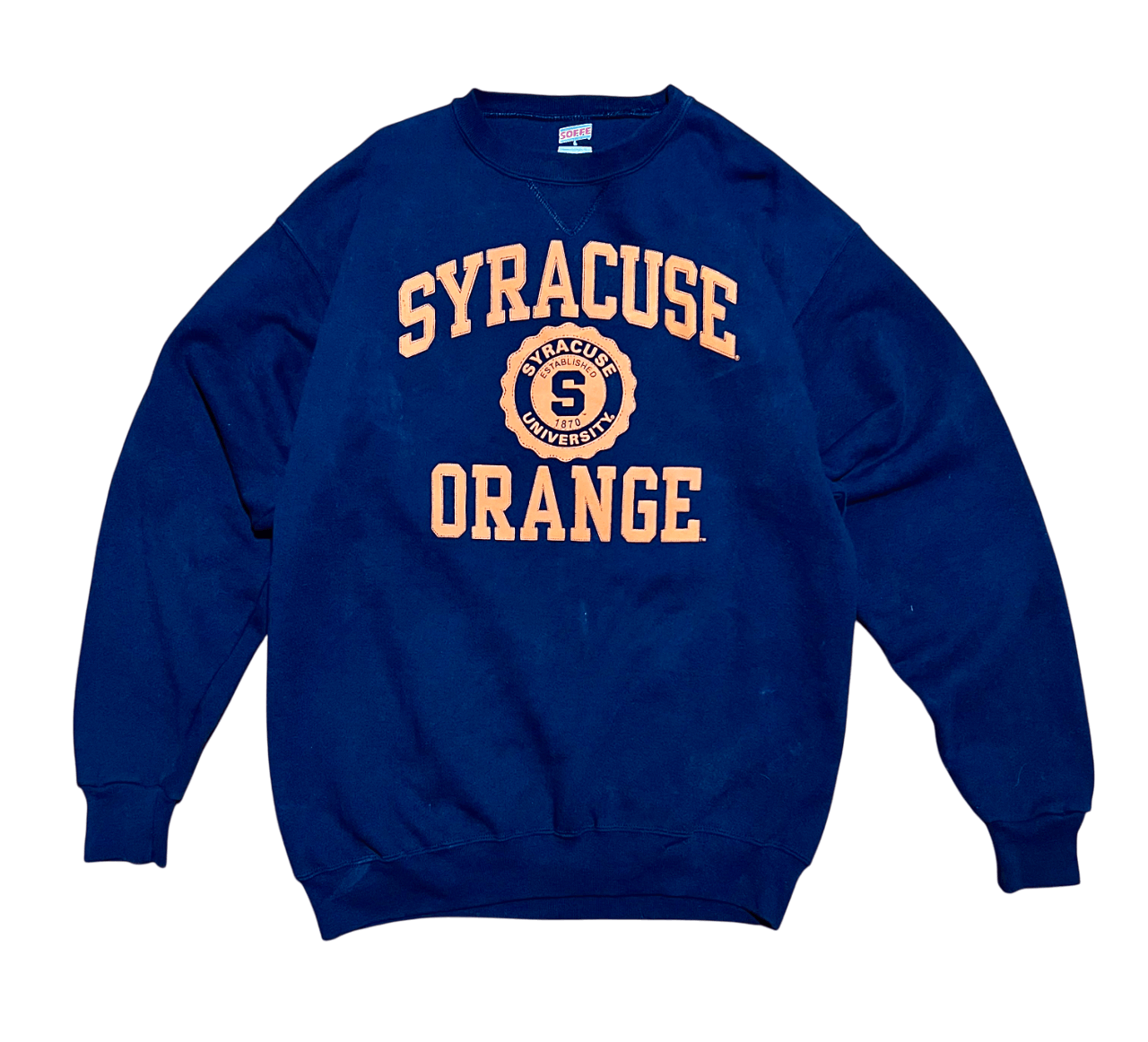 Soffe Syracuse University Orange Embroidered Crew Neck Sweatshirt Size US L / EU 52-54 / 3 - 1 Thumbnail