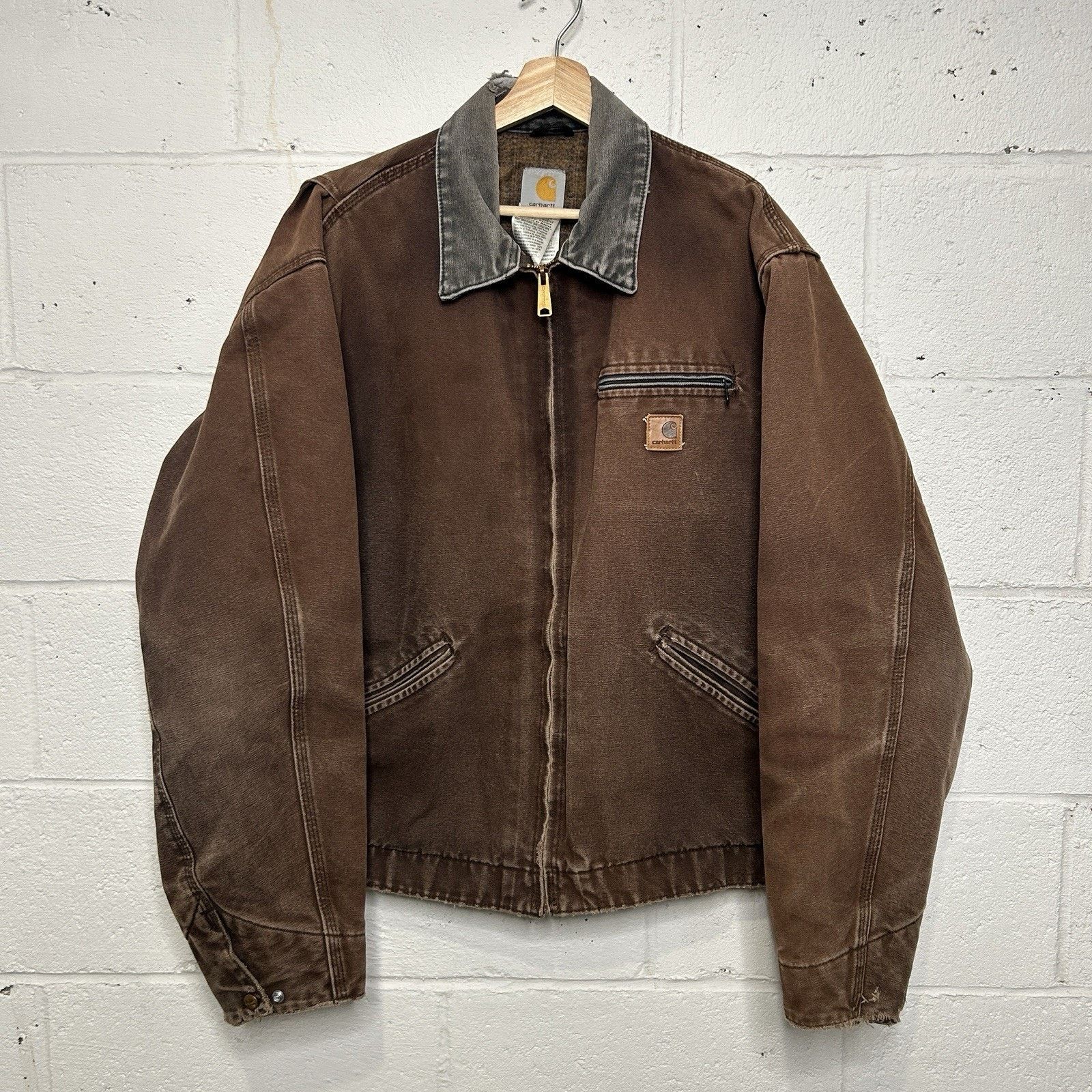 Carhartt Blanket-Lined Detroit Jacket “Dark Brown” J97 DKB