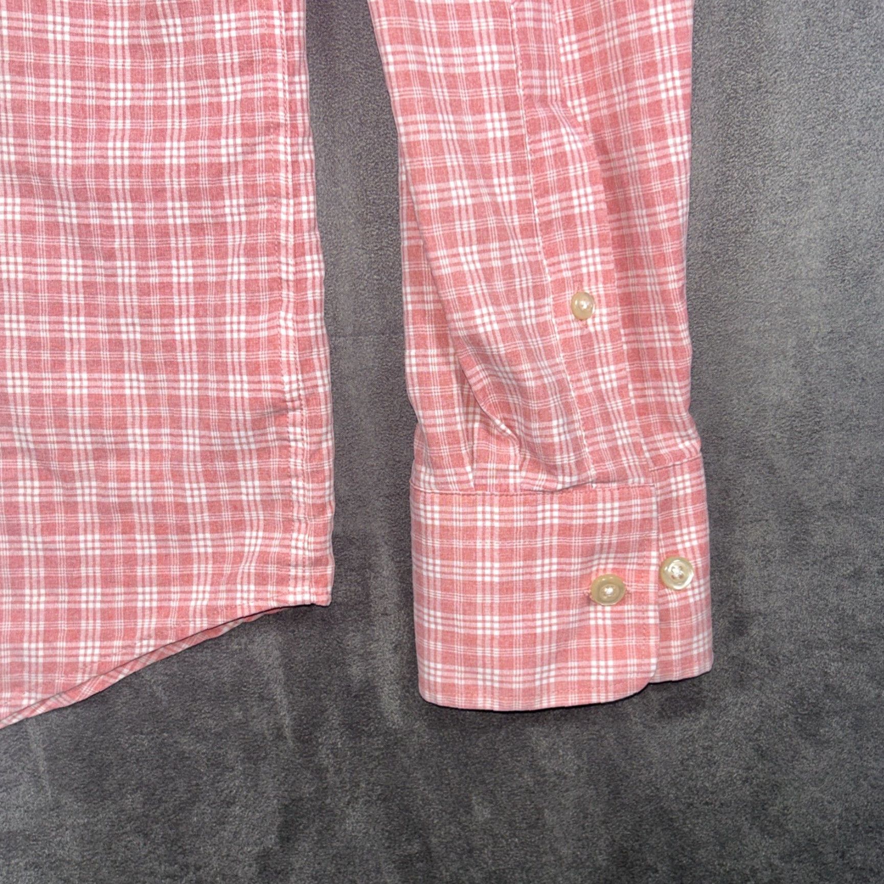 Peter Millar Peter Millar Shirt Mens L Dress Shirt Button-Down Check Pink Salmon Classic Preppy Business Size US L / EU 52-54 / 3 - 5 Thumbnail