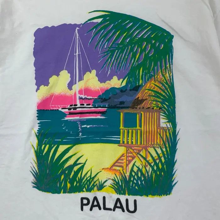 Ocean Pacific Vintage 90’ PALAU OCEAN PACIFIC Koror Island Tee Shirt Size US L / EU 52-54 / 3 - 4 Thumbnail