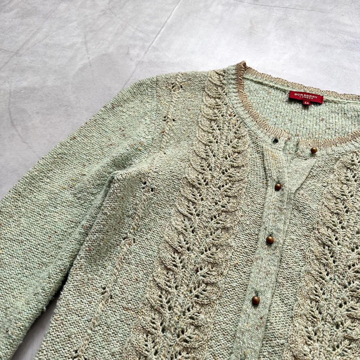 Burberry Burberry London Vintage Lace Pointelle Knit Cardigan Size M / US 6-8 / IT 42-44 - 10 Thumbnail