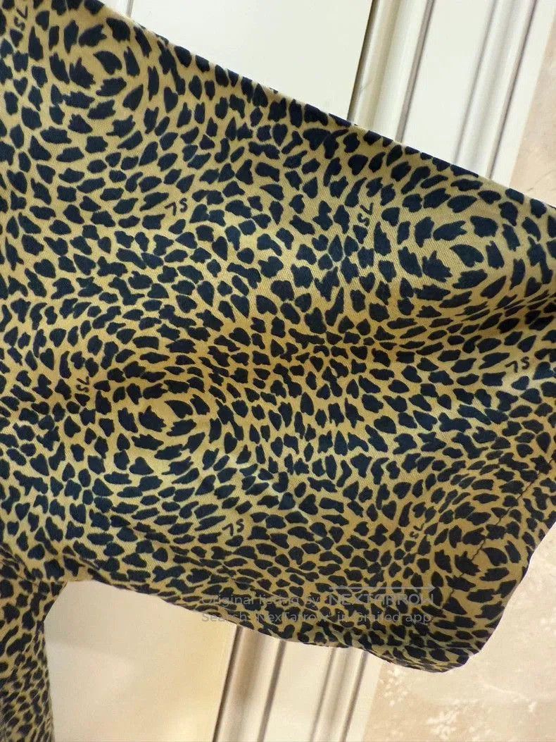 Saint Laurent Paris Saint Laurent Leopard Print Short Sleeve Shirt. Size US L / EU 52-54 / 3 - 8 Thumbnail