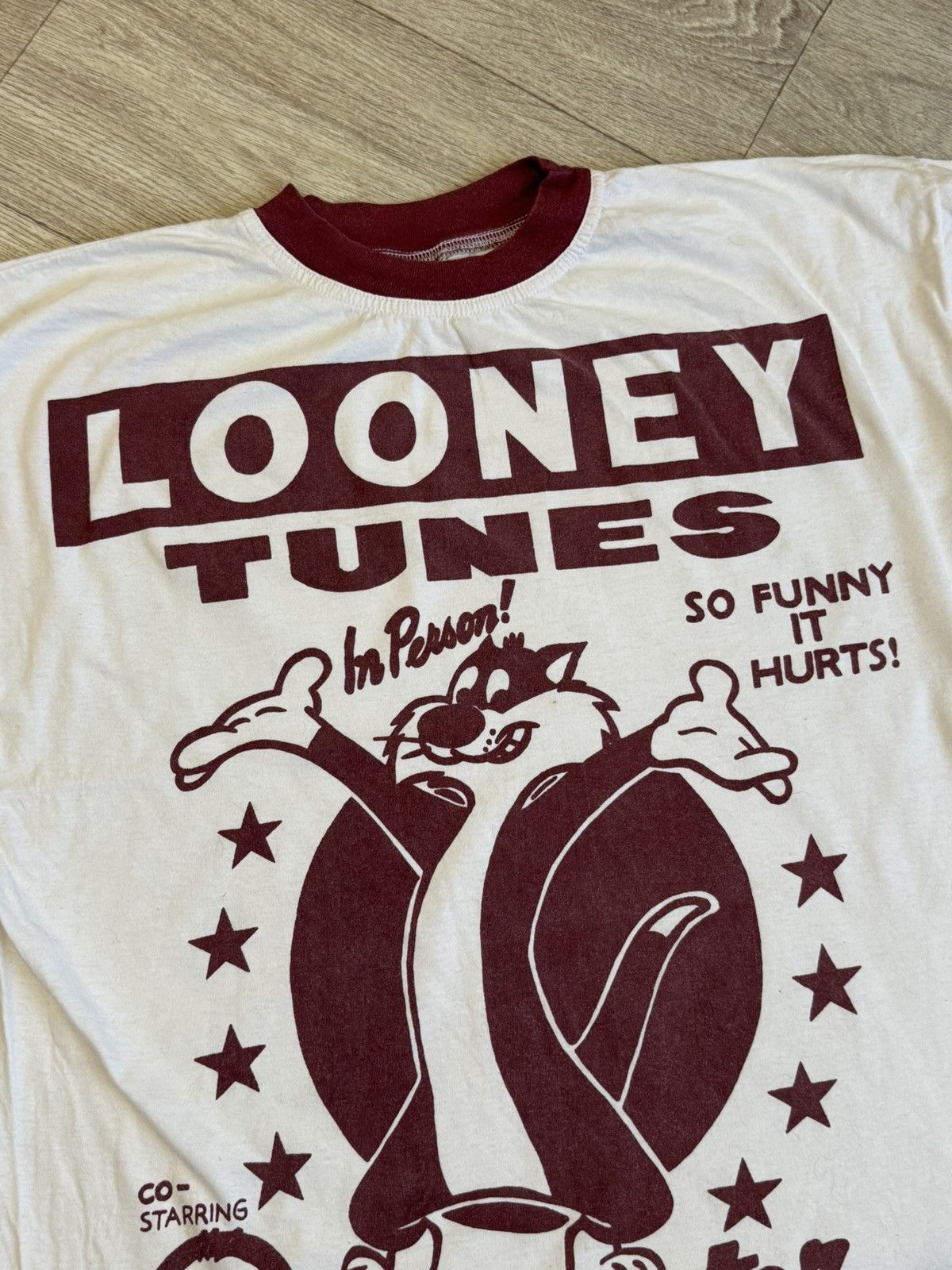 Vintage 🔷Rare Vintage Looney Tunes T-shirt 1990🔷 Size US L / EU 52-54 / 3 - 3 Thumbnail