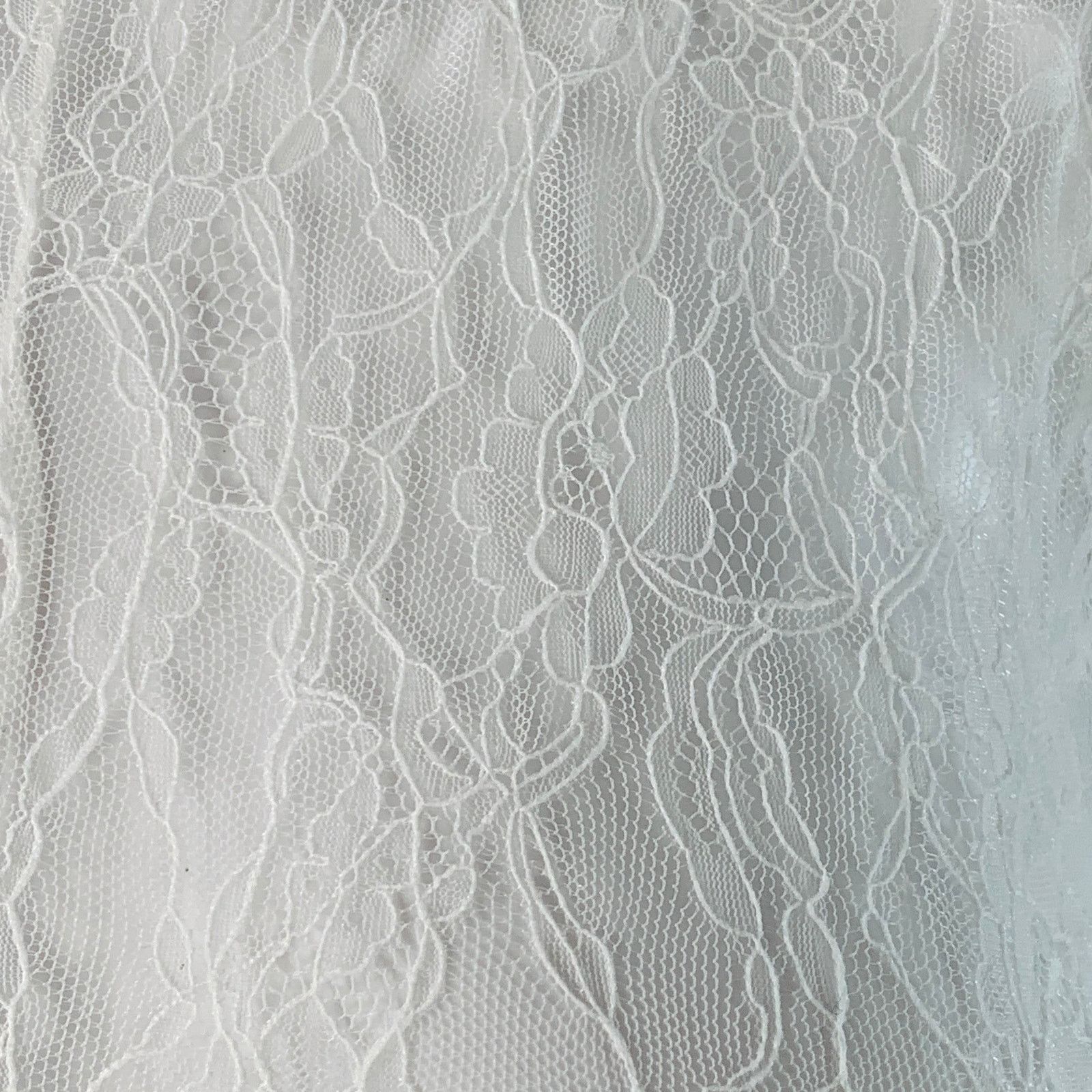 Other Size M White See Through Polyester Lace Bodysuit Size M / US 6-8 / IT 42-44 - 2 Thumbnail