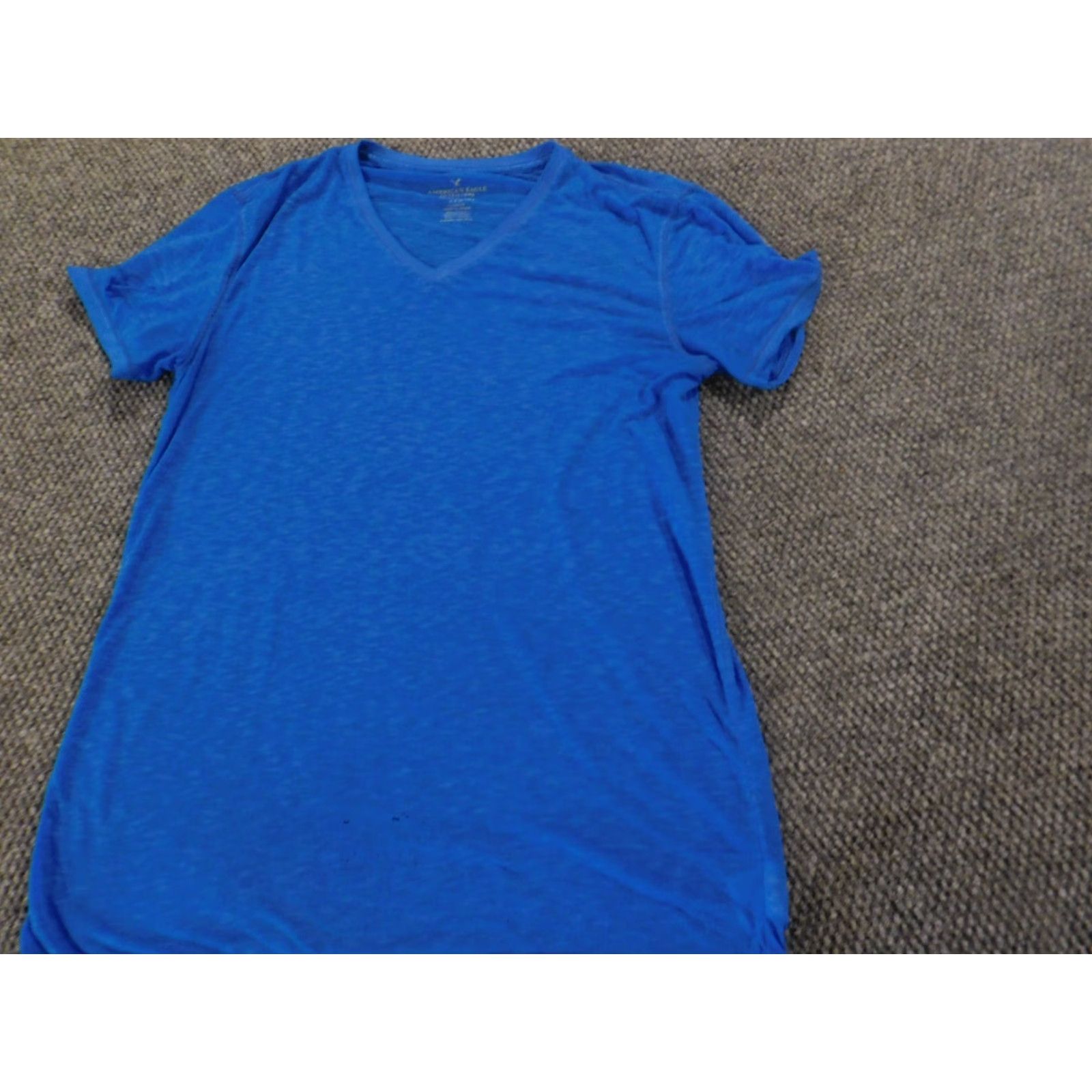 American Eagle Outfitters American Eagle Outfitters Shirt Women Small Blue Pullover Raglan Sleeve Stretch Knit Collared Long Sleeve Solid Casual Modern Regular Bagged? Size S / US 4 / IT 40 - 4 Thumbnail