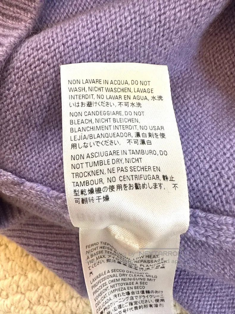 Balenciaga Balenciaga Purple shoulder logo label cashmere knitted swe Size US XS / EU 42 / 0 - 6 Thumbnail