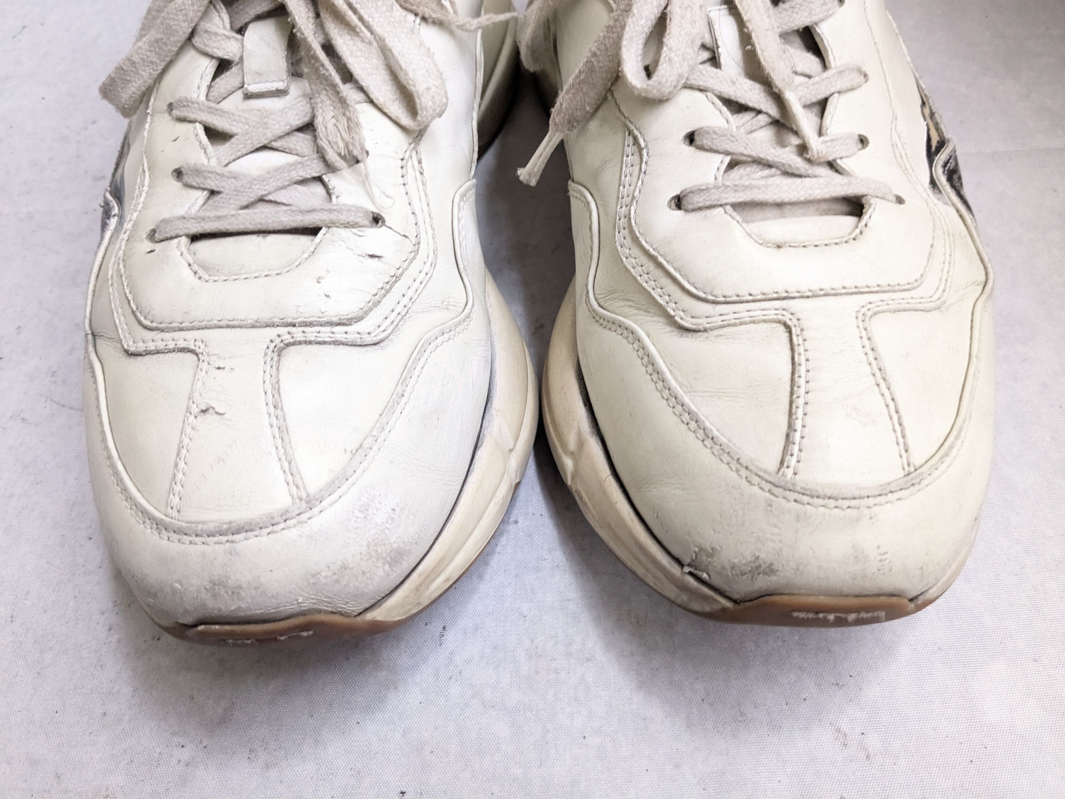 Gucci Gucci Rython Sneakers 11.5 Ivory Cat Kitty Leather Size US 11.5 / EU 44-45 - 5 Thumbnail