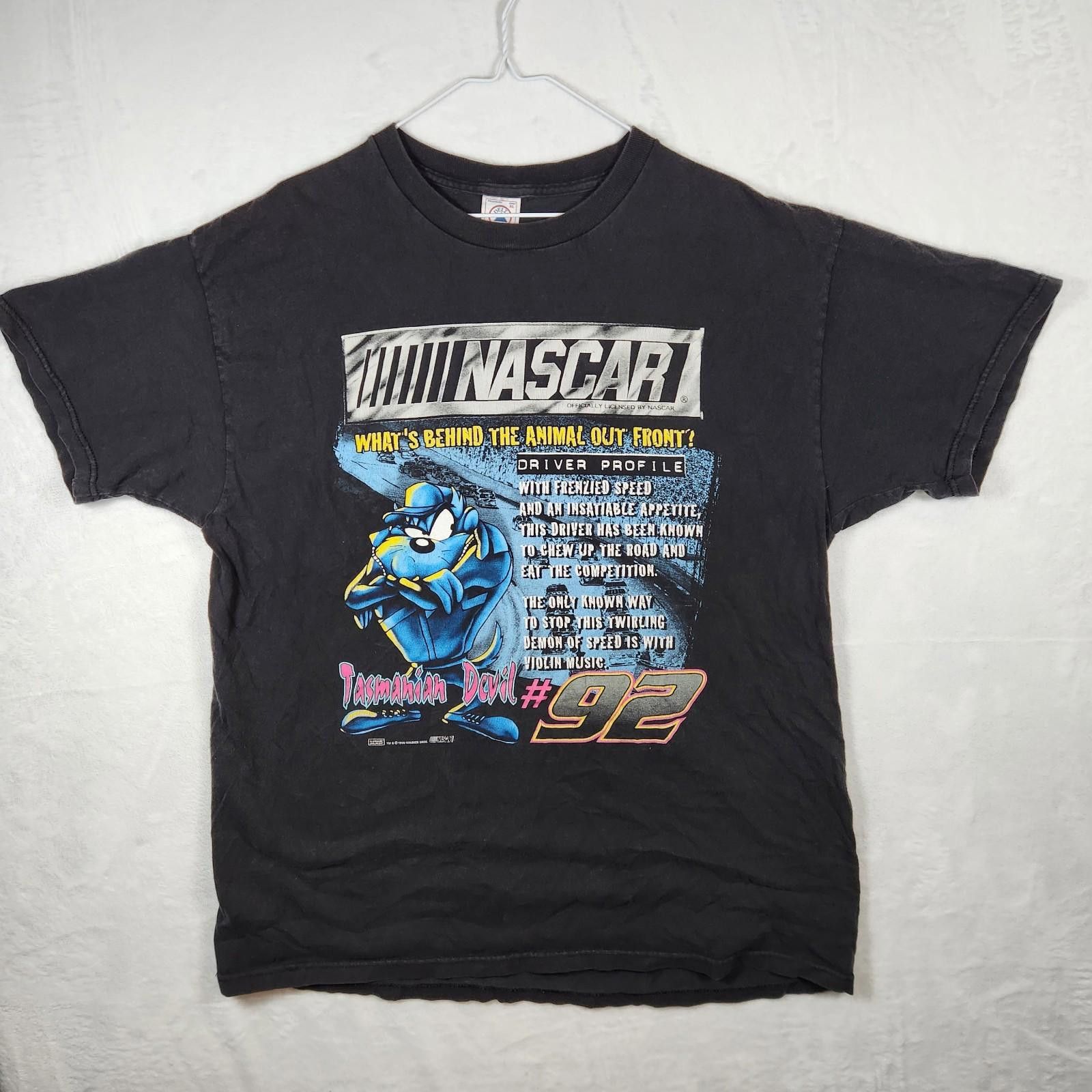 Delta Vintage 1998 Nascar Tasmanian Devil Tshirt Black Size XL Size US XL / EU 56 / 4 - 1 Thumbnail