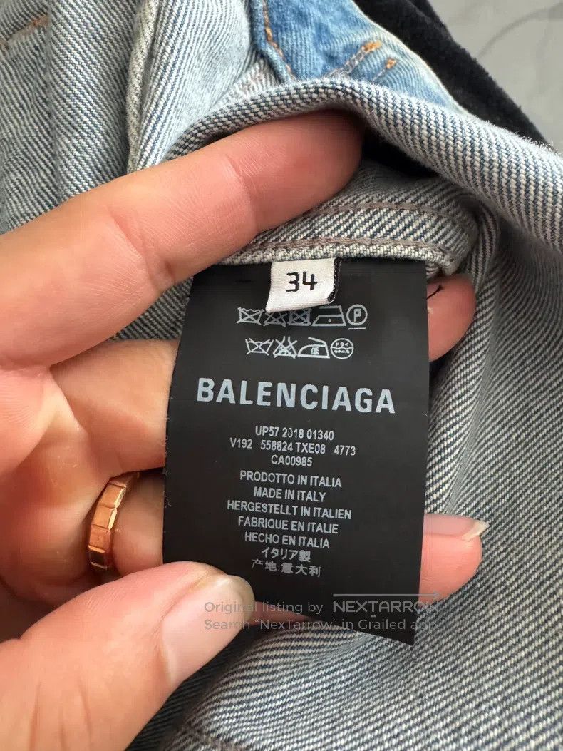 Balenciaga Balenciaga Graffiti Denim Jacket Size XXS / US 00 / IT 34 - 7 Thumbnail