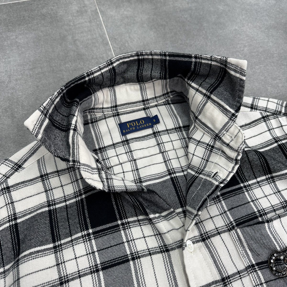 Polo Ralph Lauren Polo Ralph Lauren Plaid Long Sleeve Logo Women Flannel Shirt Size S / US 4 / IT 40 - 9 Thumbnail