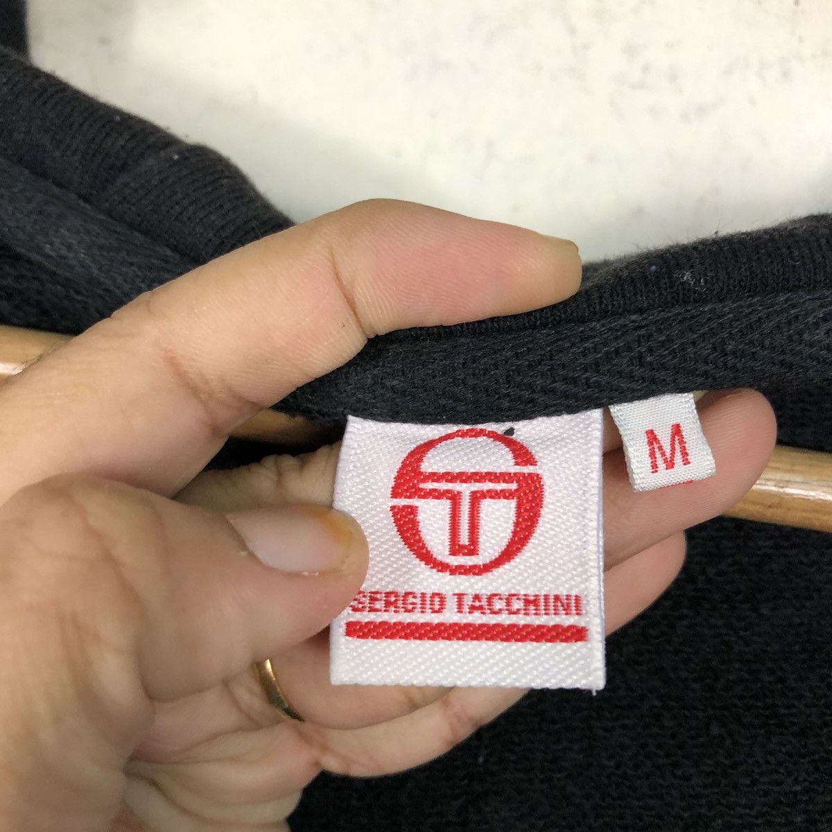 Sergio Tacchini 📌Vintage Zipper Hoodie Sergio Tacchini Big Logo Size US M / EU 48-50 / 2 - 20 Thumbnail
