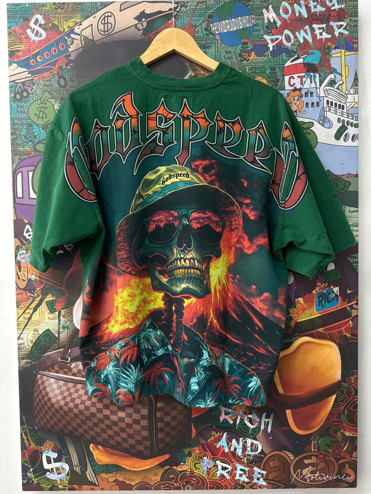 Godspeed Godspeed Natural Disaster Tee Forest Green Size US M / EU 48-50 / 2 - 1 Thumbnail