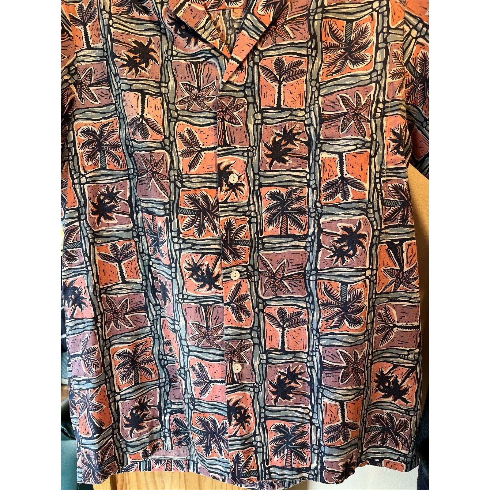 Other Malihini Men’s L Red Palm Button Cotton Blend Hawaiian Shirt Size US L / EU 52-54 / 3 - 6 Thumbnail