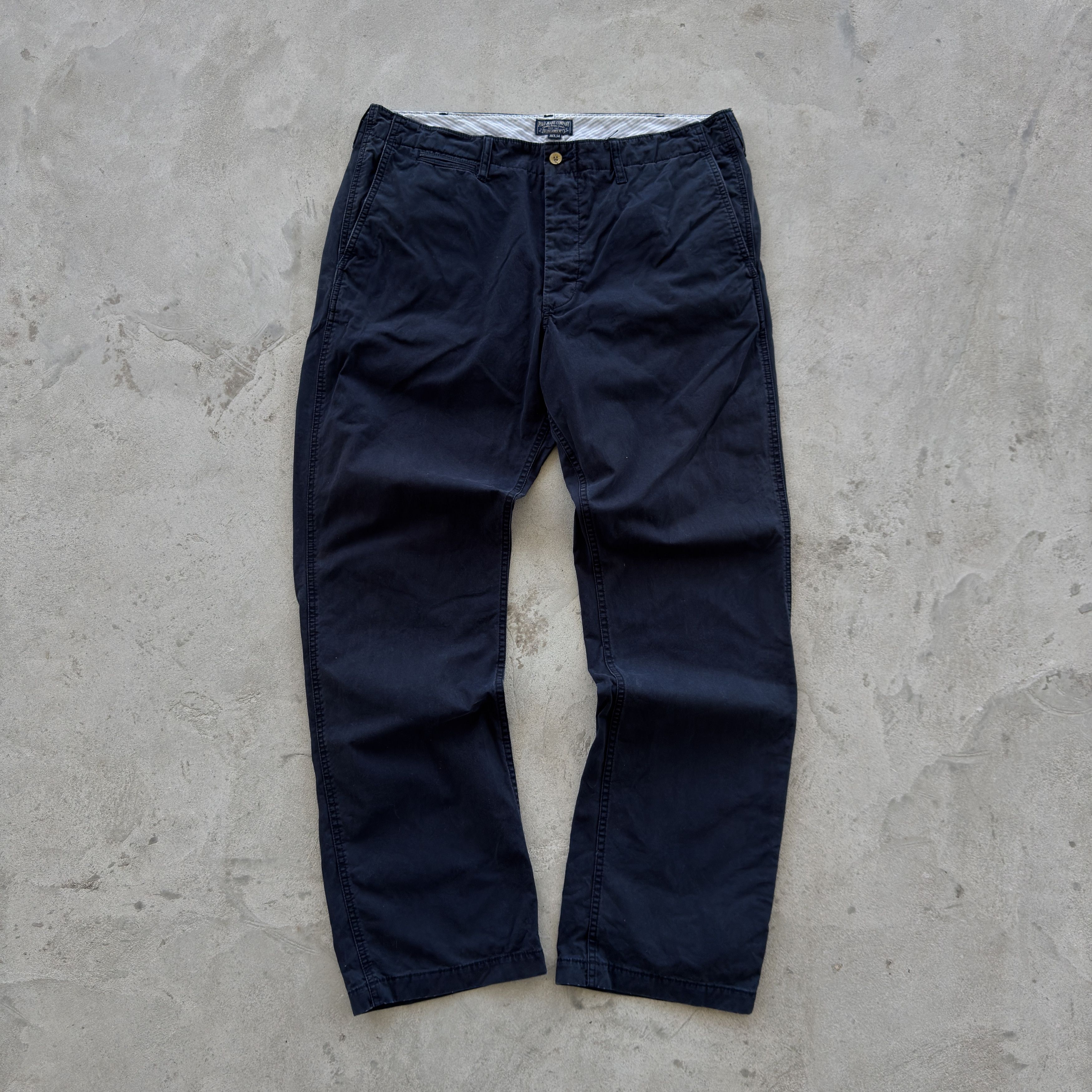 Polo Ralph Lauren Polo Jeans Co Ralph Lauren Navy Chino Pants Flag Logo 38x34 Size US 38 / EU 54 - 2 Thumbnail