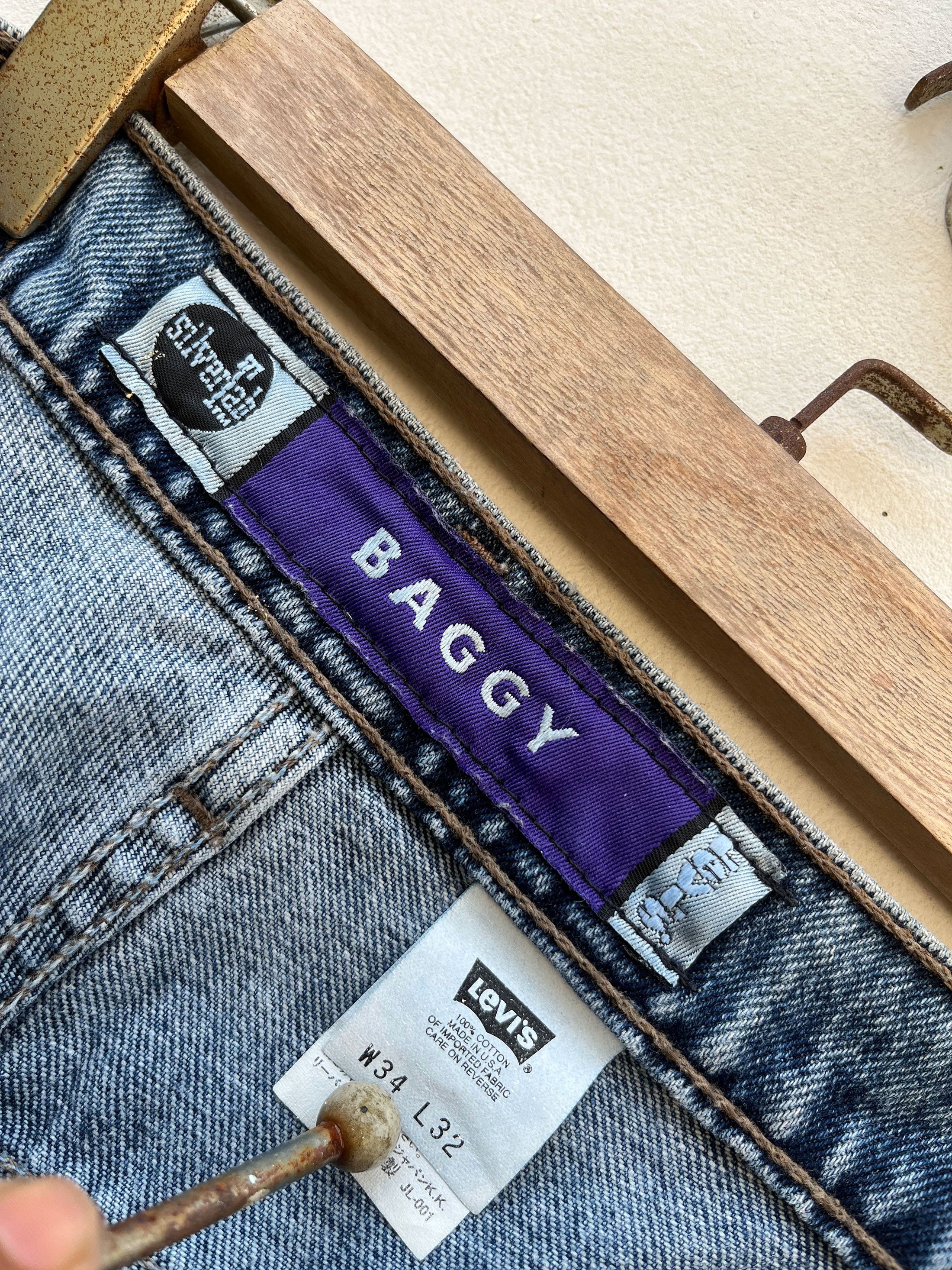 Levi's Vintage Levis Silvertab Baggy Jeans Size US 34 / EU 50 - 8 Thumbnail
