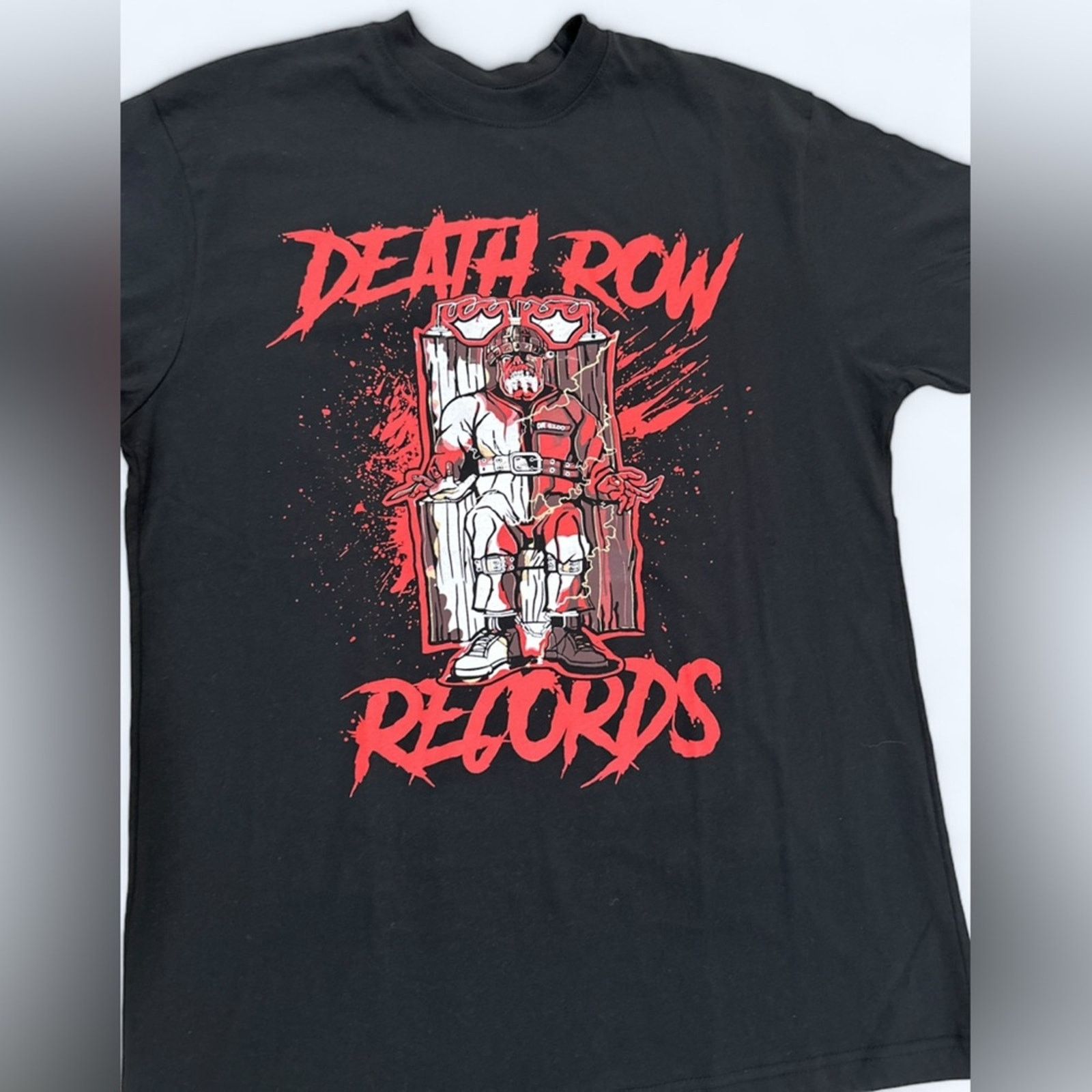 Death Row Records NWT Death Row Records Blood Chair Tee Size US L / EU 52-54 / 3 - 2 Thumbnail