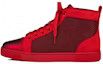 Christian Louboutin o1s1wg110924 Louis Orlato Flat High Sneaker in Red Size US 11 / EU 44 - 1 Thumbnail