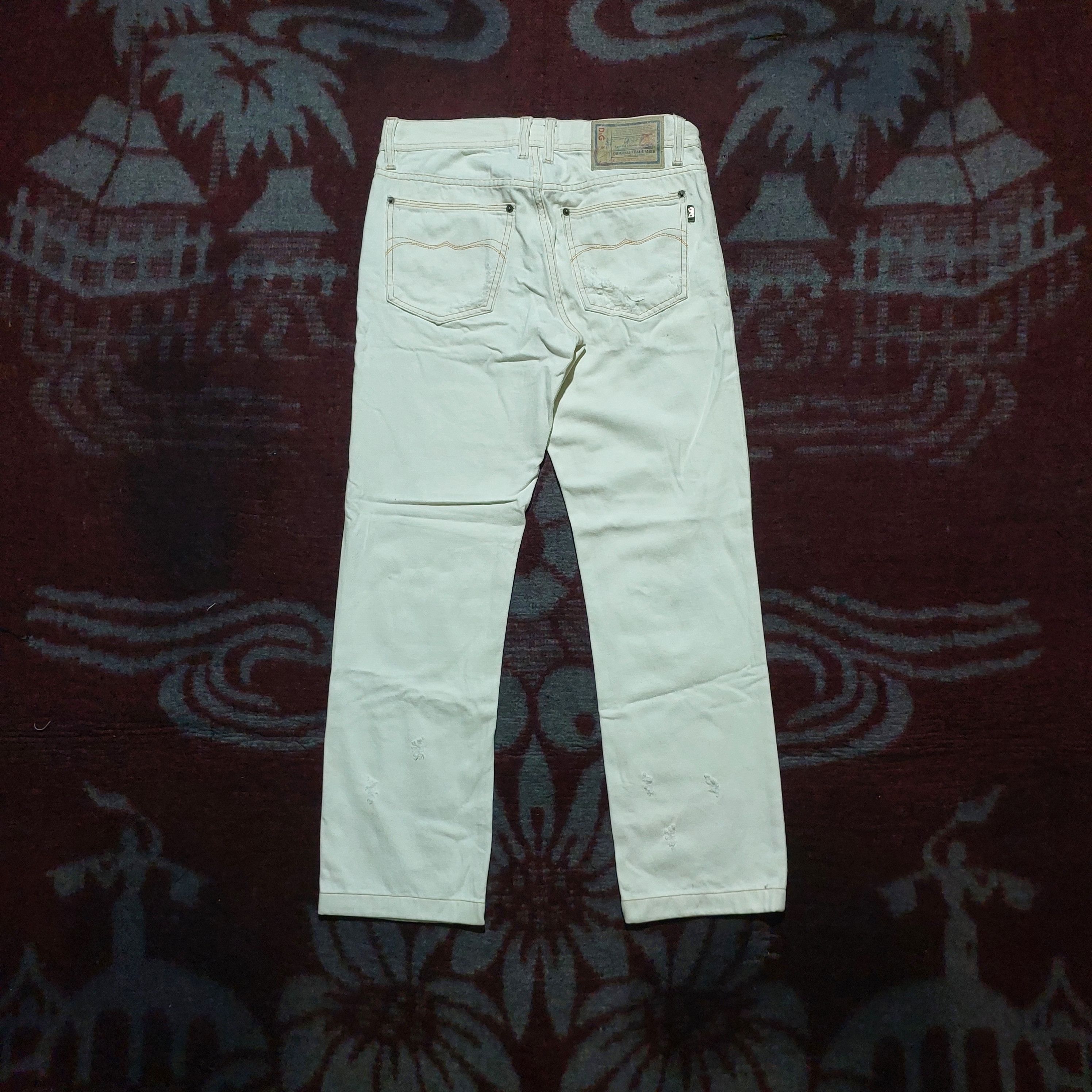 Dolce & Gabbana 2000s Dolce&Gabbana Audacious Ripped White Tight Fit Jeans Size US 29 - 3 Thumbnail