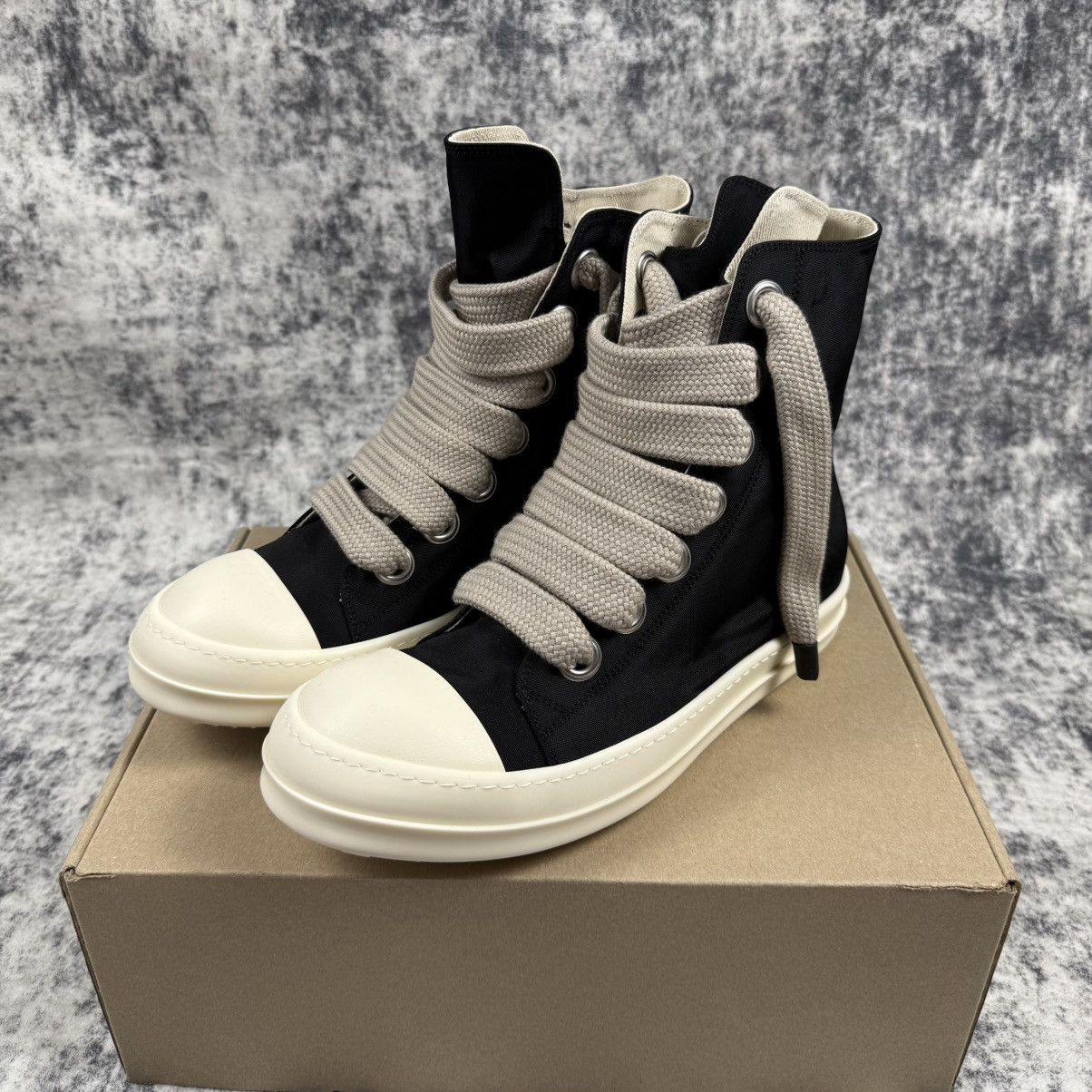 Rick Owens Rick Owens DRKSHDW Canvas High JumboLace ‘Black’ Shoes Size US 10 / EU 43 - 1 Thumbnail