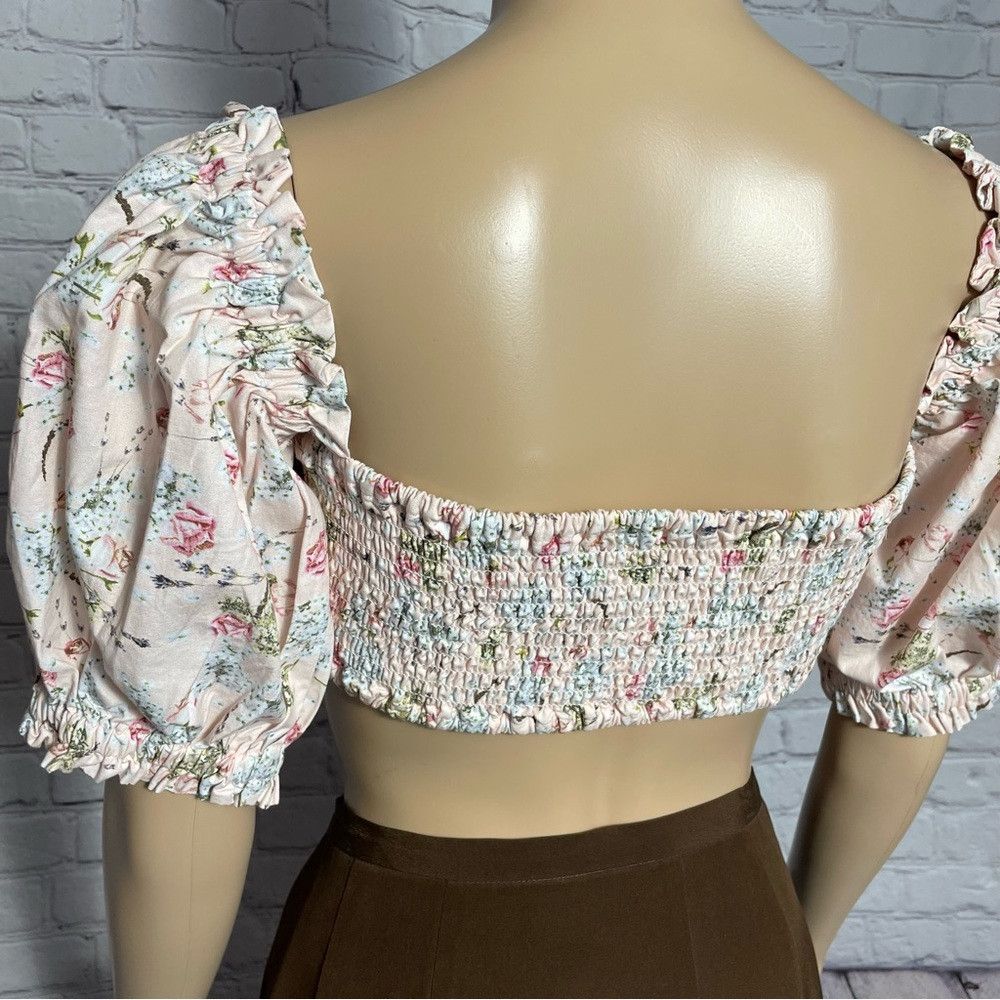 Other NWT New $145 WEWOREWHAT Coco Off-The-Shoulder Crop Top Size Size XL / US 12-14 / IT 48-50 - 6 Thumbnail