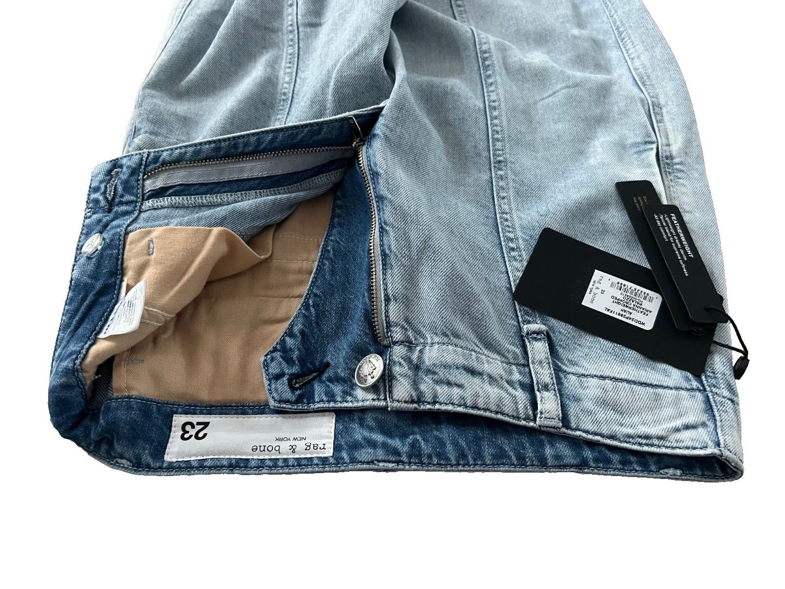 Rag & Bone Rag & Bone Featherweight Arianna Palazzo Jeans in Aliah 23 Size 23" - 7 Thumbnail