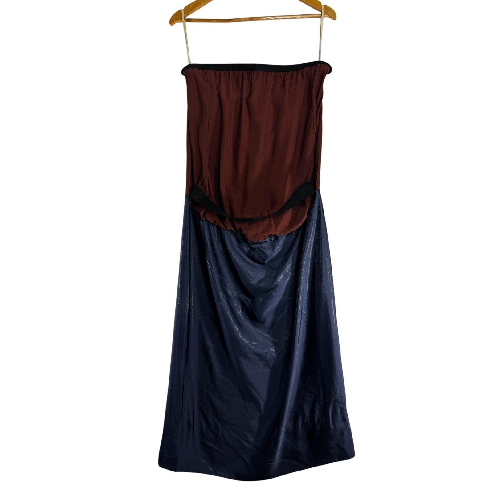 Marni Marni Dress Blue Burgundy Strapless Made Italy Strap size 44 Size XL / US 12-14 / IT 48-50 - 5 Thumbnail
