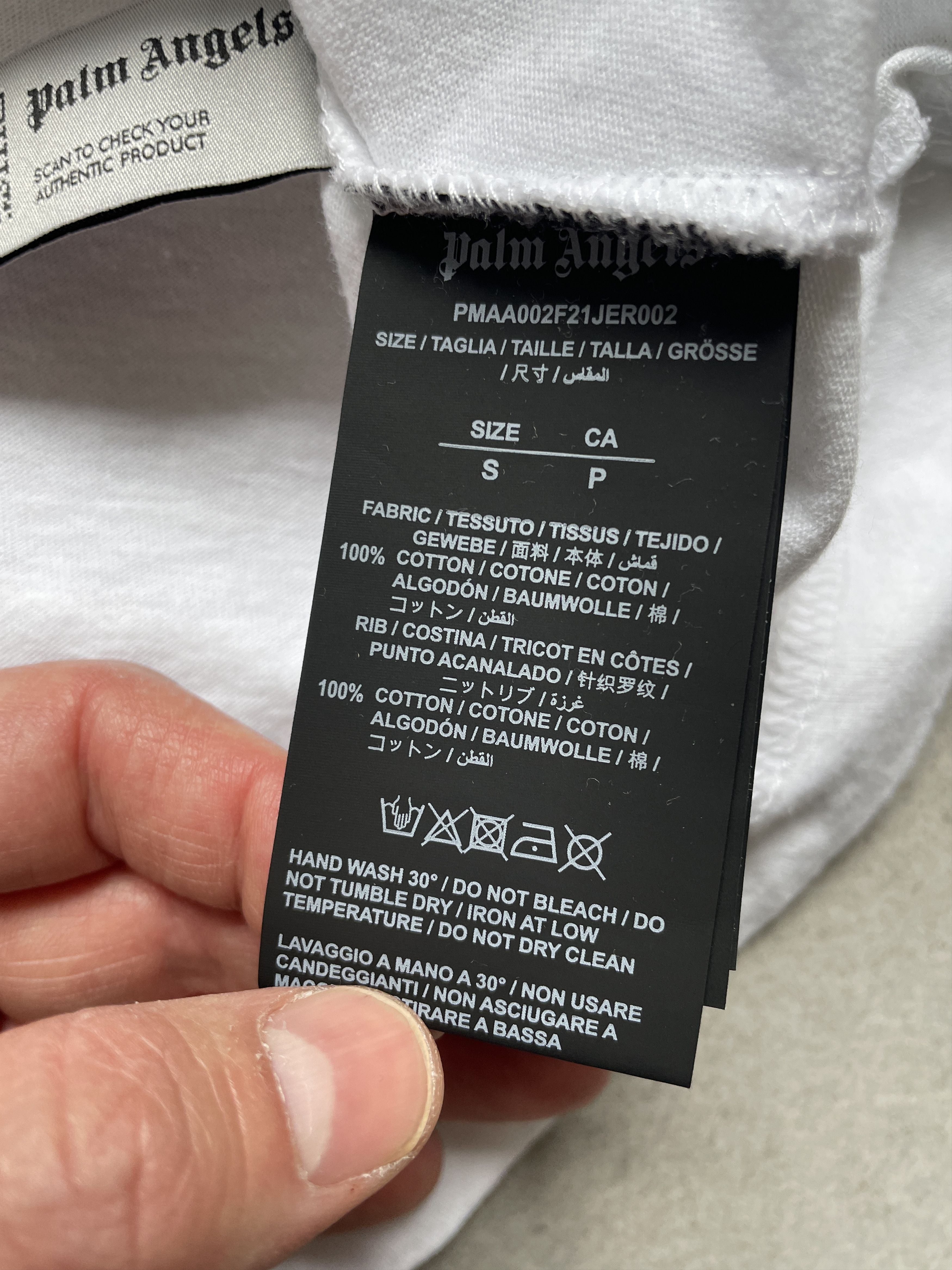 Palm Angels WHITE BOXY OVERSIZED BIG LOGO PALM ANGELS TEE Size US S / EU 44-46 / 1 - 8 Thumbnail